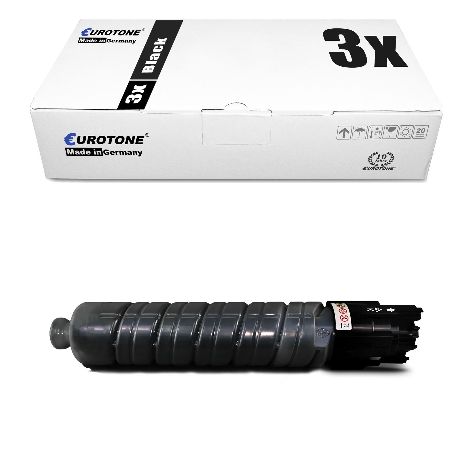 3X Eco Cartridge BLACK Replaces REcoh Type SPC 430E TYPESPC430E