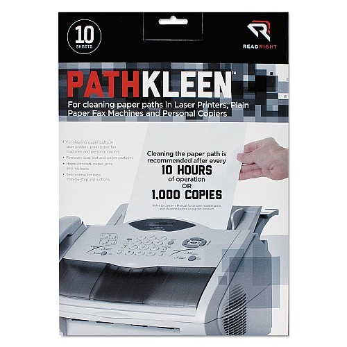 NEW REDRIGHT RR1237 Path Kleen 8.5 x 11 For Laser Printers, Fax Machines 10 Pack