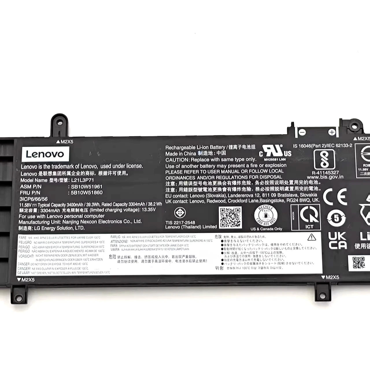Genuine L21L3P71 L21C3P71 L21D3P71 Battery For Lenovo ThinkPad T14 P14s Gen 3/4