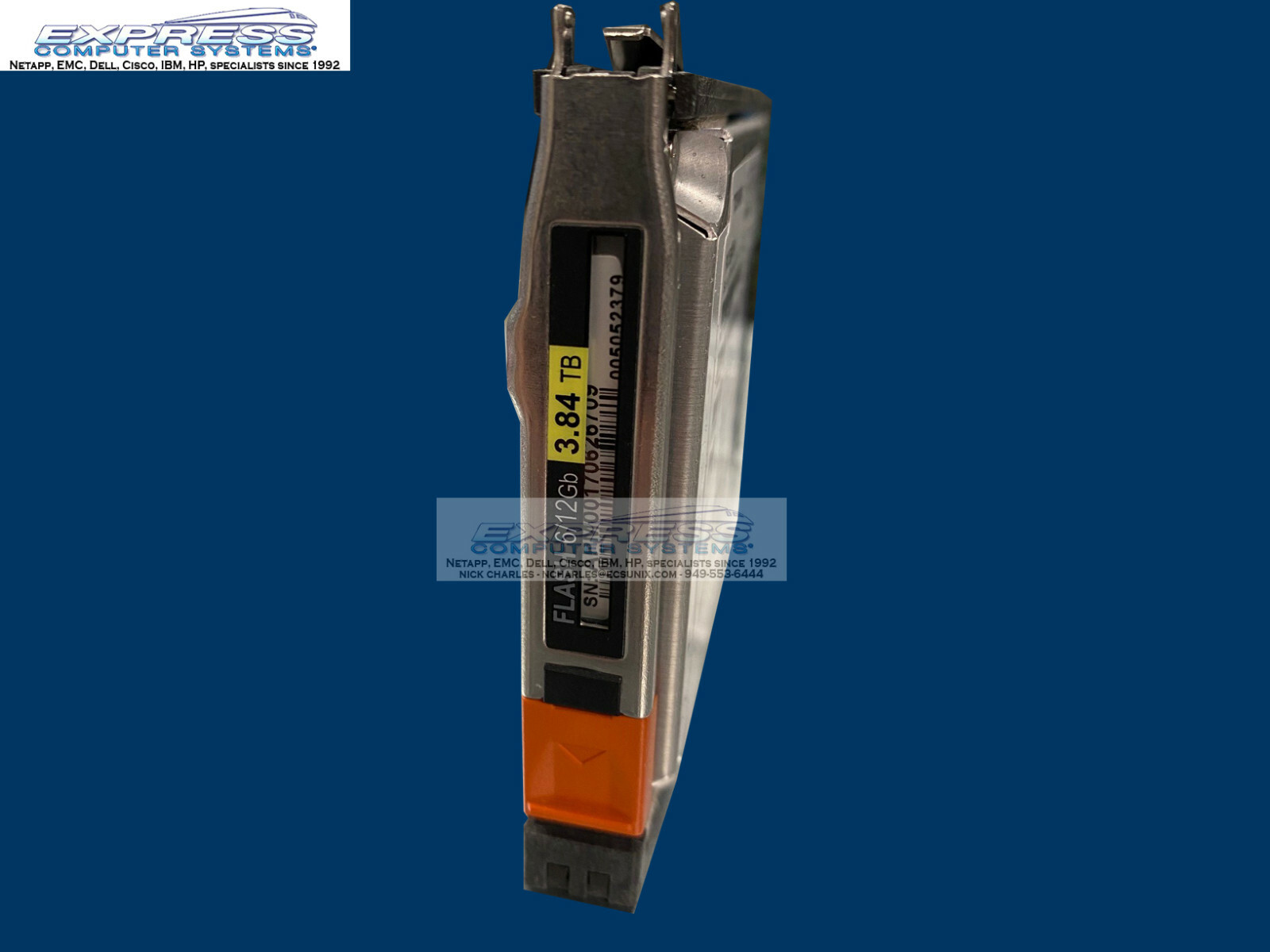 EMC Unity D3F-2SFXL2-3840 3.84TB 2.5" SAS SSD Flash Spare for DAE 650F 550F 450F