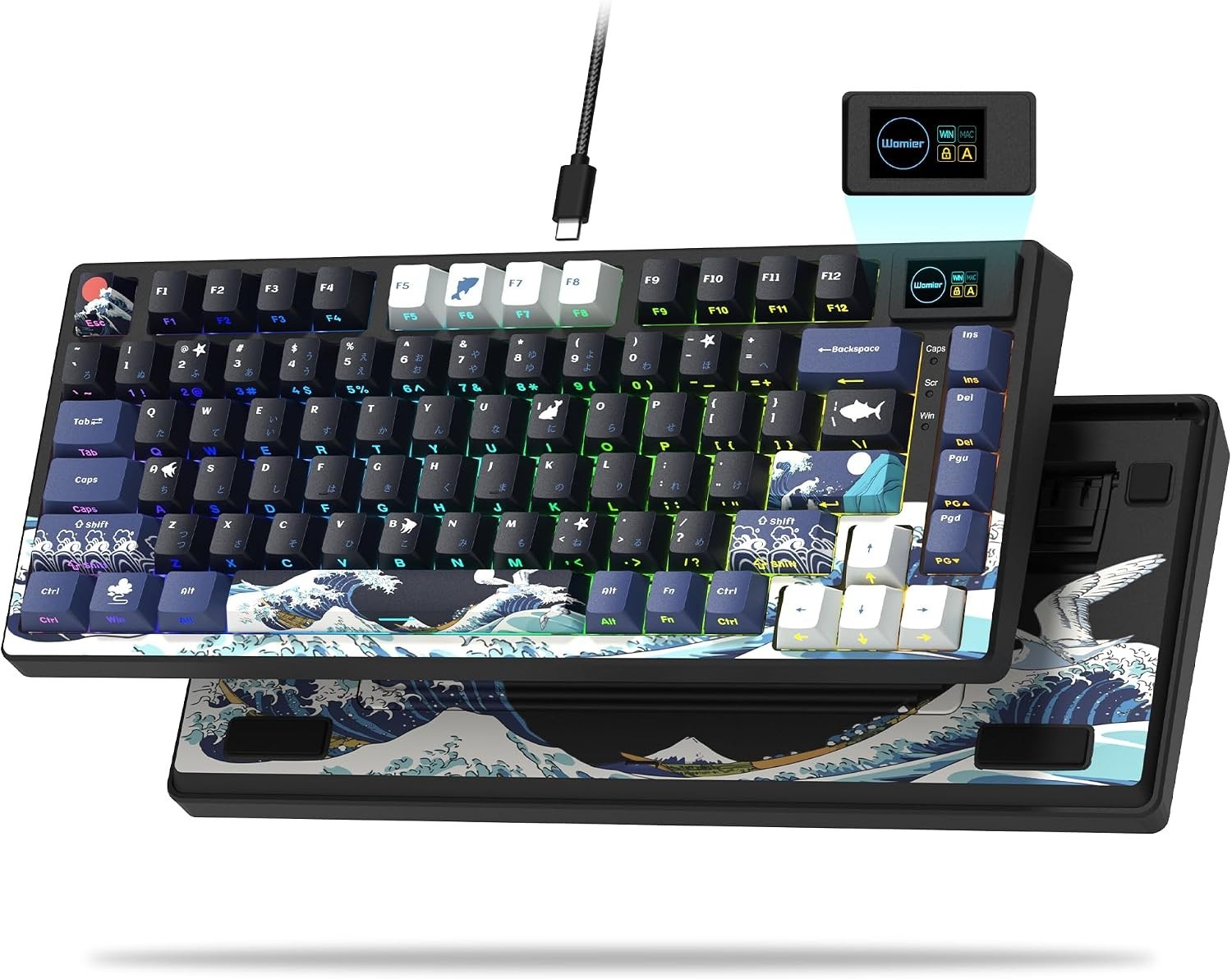  SK80 75% Keyboard with Color Multimedia Display Gaming Keyboard | Creamy Sound 