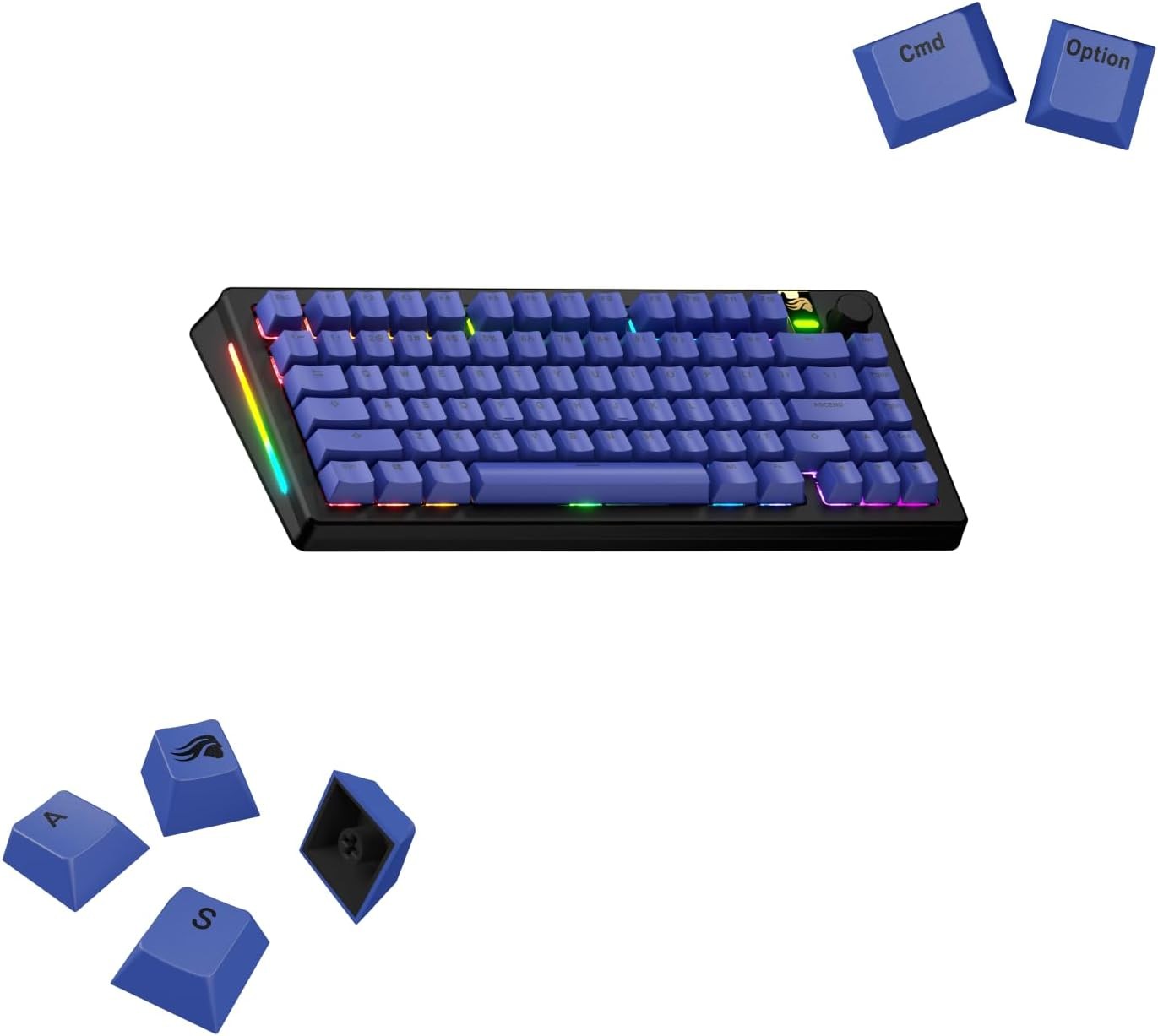 Glorious GBPT BASICS Keycaps (Mana Blue) - English (US) GPBT-BASICS-KEYCAPS-MBL