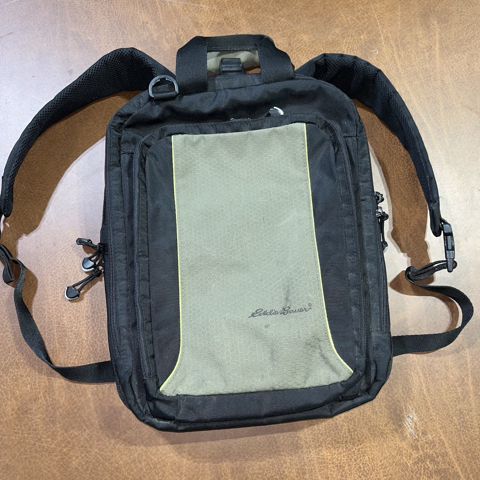 Eddie Bauer Timberline Convertible Laptop Messenger Bag Backpack Carry On