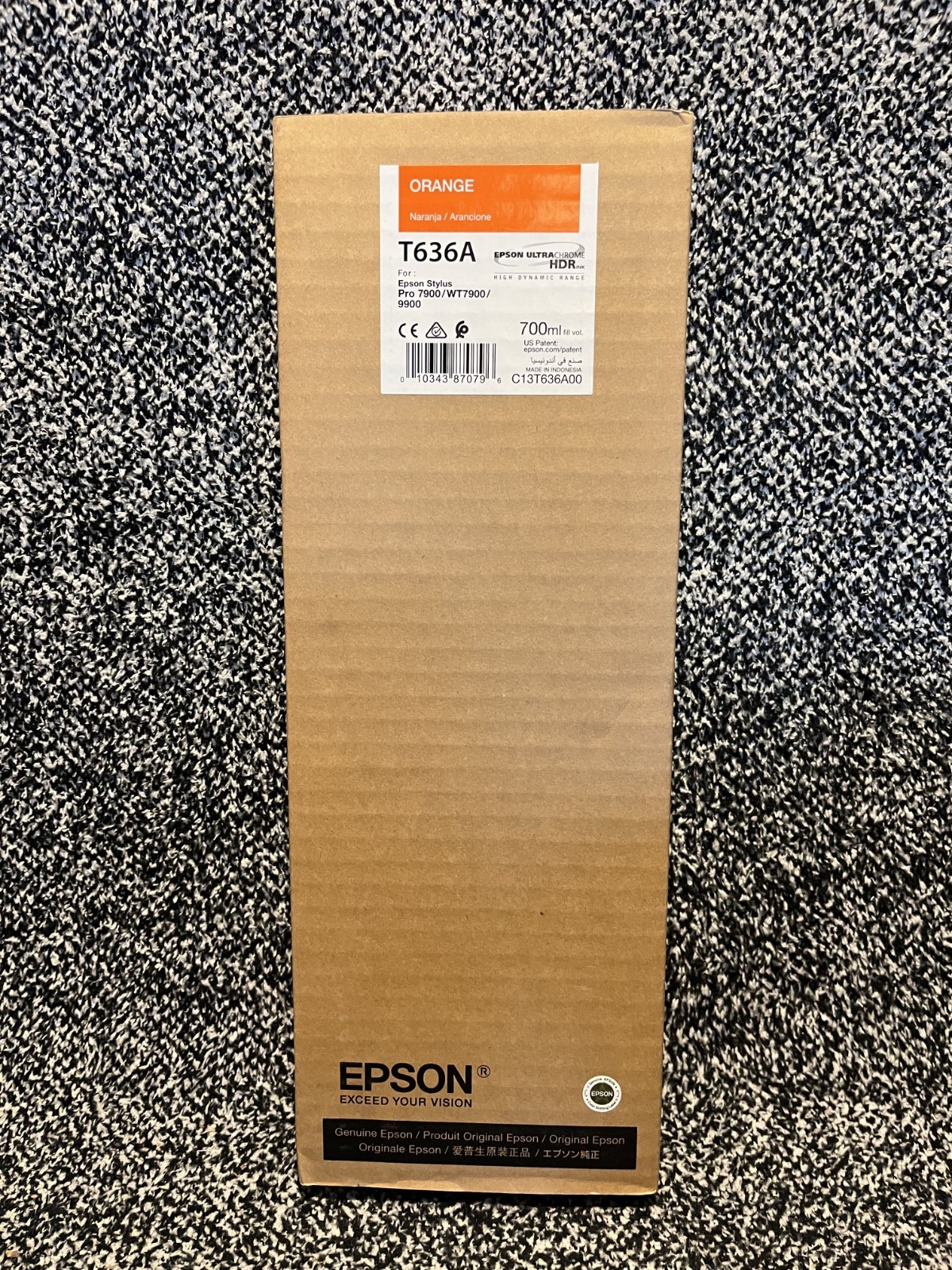 2021 GENUINE EPSON ORANGE INK T636A STYLUS PRO 7900 9900 WT7900