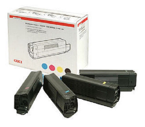 4 x Genuine OKI Toner C5250 C5450 C5510 C5540 / 42127457 42127456 -42127454 LOT
