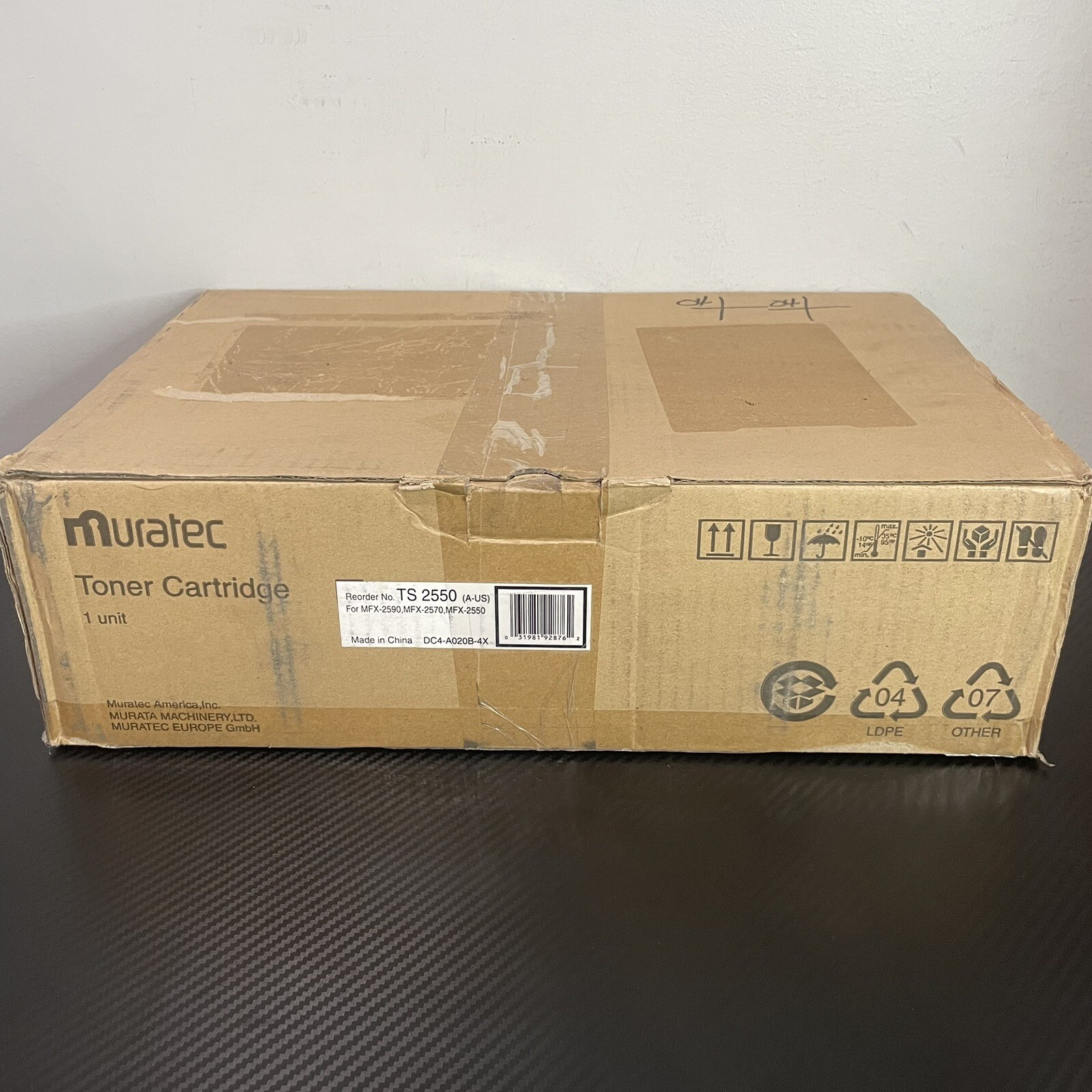 Muratec TS 2550 Black Toner Cartridge for Muratec MFX-2550 Series MFX-2570 New
