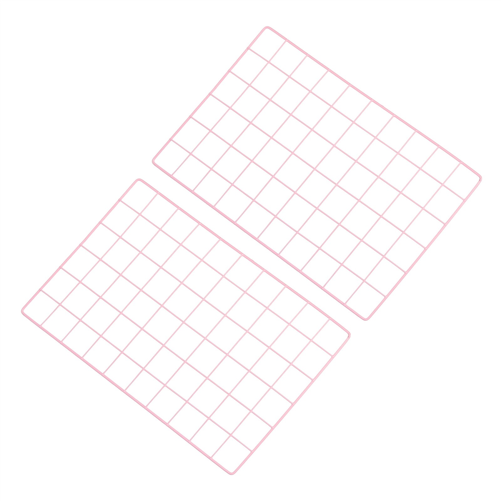 Wire Grid Panel 12\"x20\" 2 Pack, Decorative Photo Wall Grid Pink
