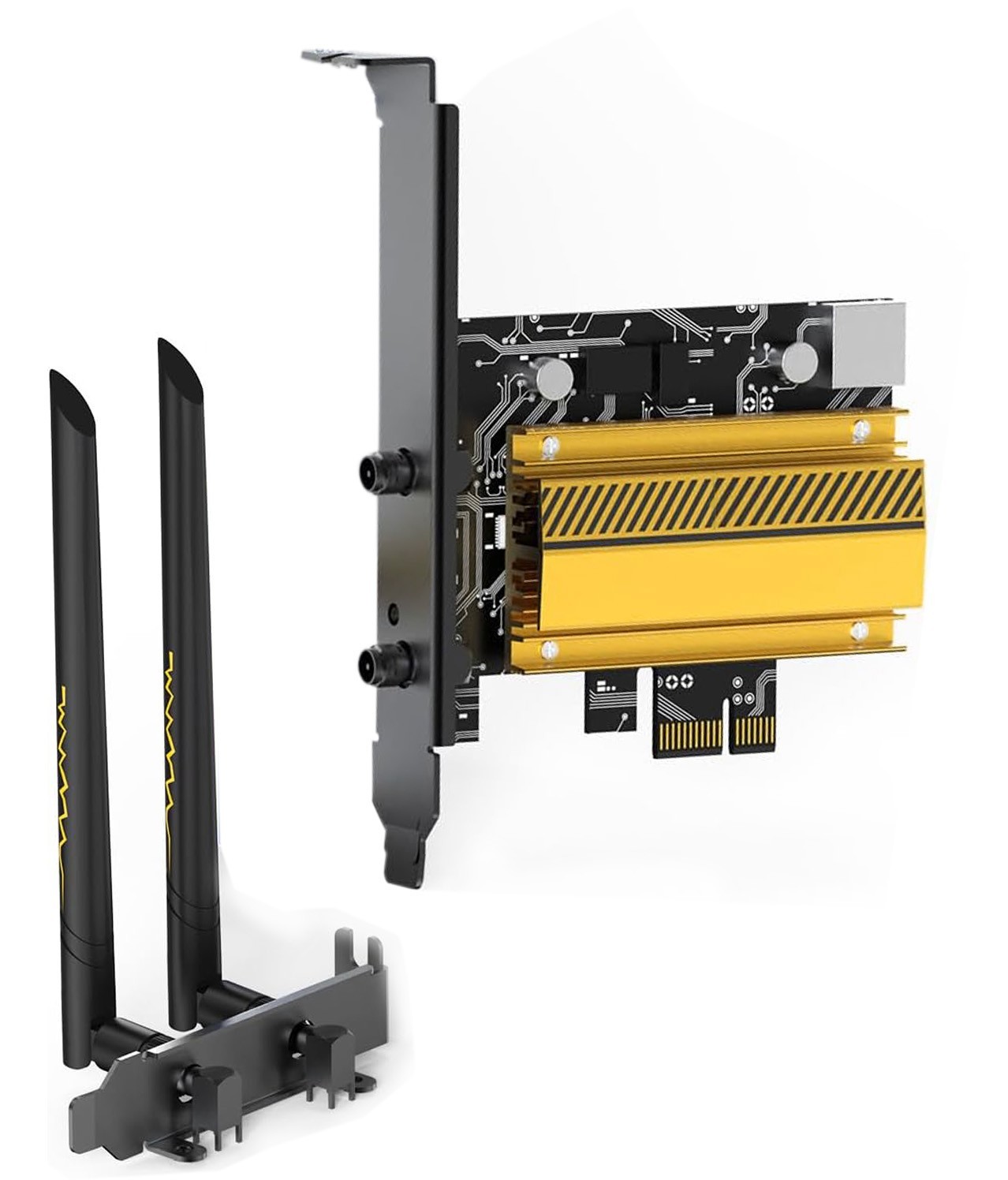PCIe x1/4/8/16 WiFi 6E AX5400M Expansion Card with 5.3 Bluetooth