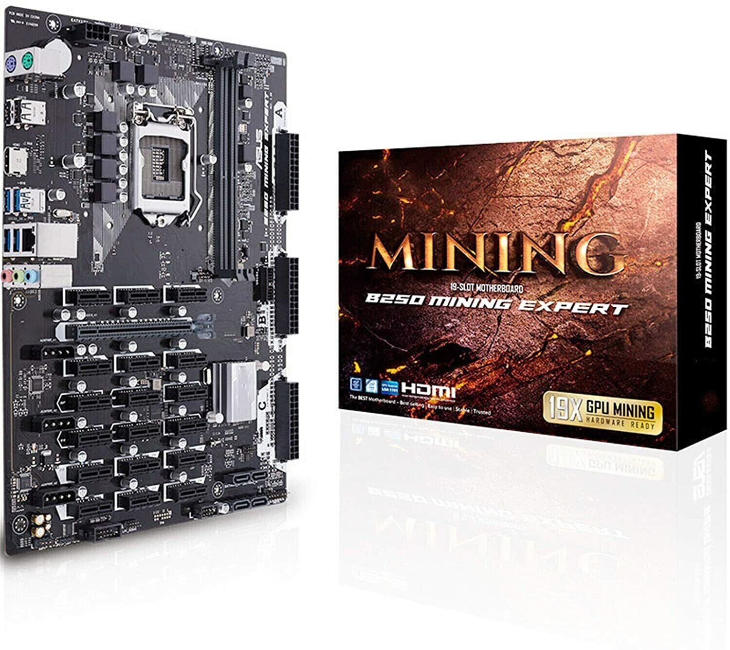 New ASUS B250 MINING EXPERT LGA1151 Japan Brand