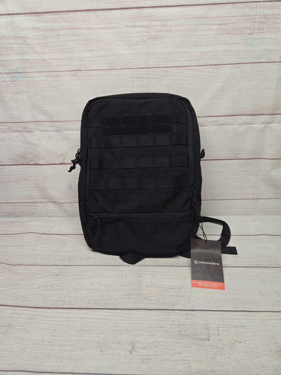 Cargo Works® 15" Laptop Backpack EDC Military Tactical Black Backpack 