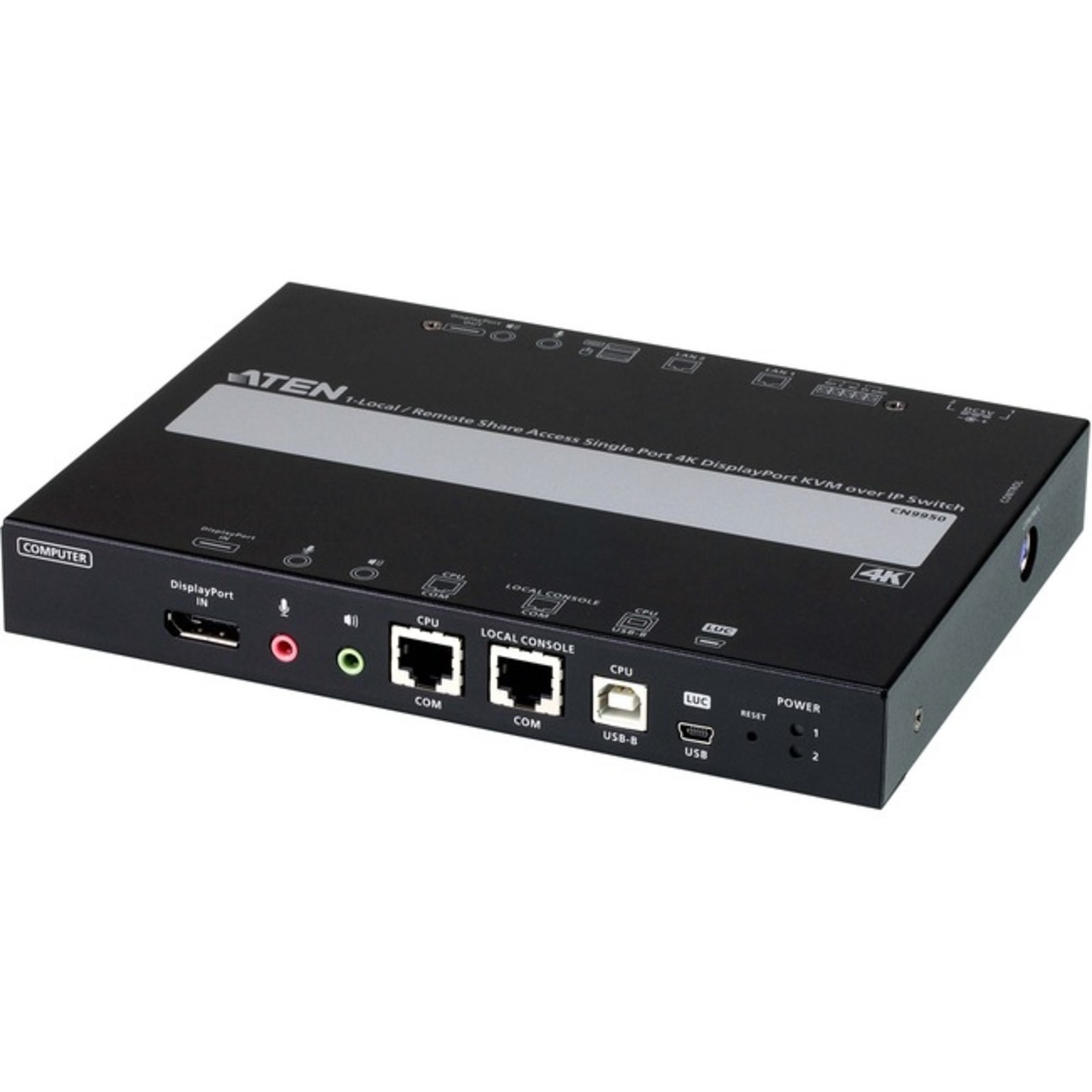 Aten - CN9950 - ATEN 1-Local/Remote Share Access Single Port 4K DisplayPort KVM