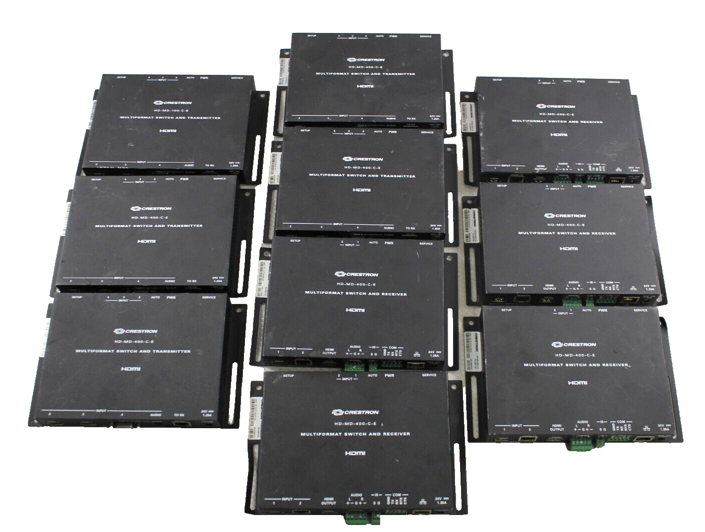 Lot of*22 Crestron HD-MD-400-C-E HDMI Multiformat Switch Receiver & Transmitter