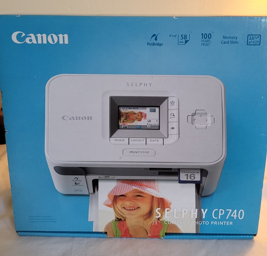 New Canon Selphy CP740 Compact Photo Printer 
