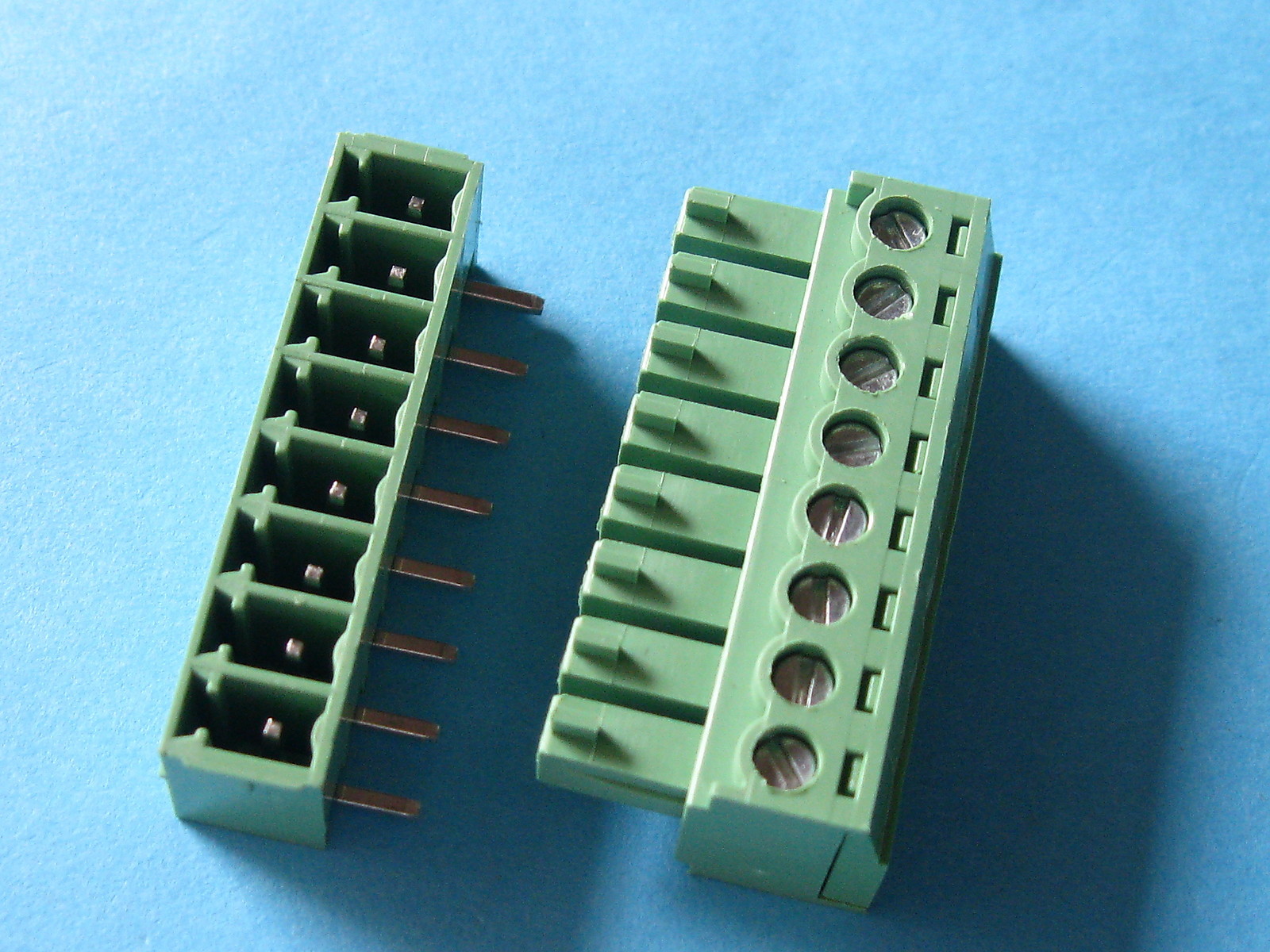 50 pcs Pitch 3.5mm Angle 8way/pin Screw Terminal Block Connector Pluggable Type