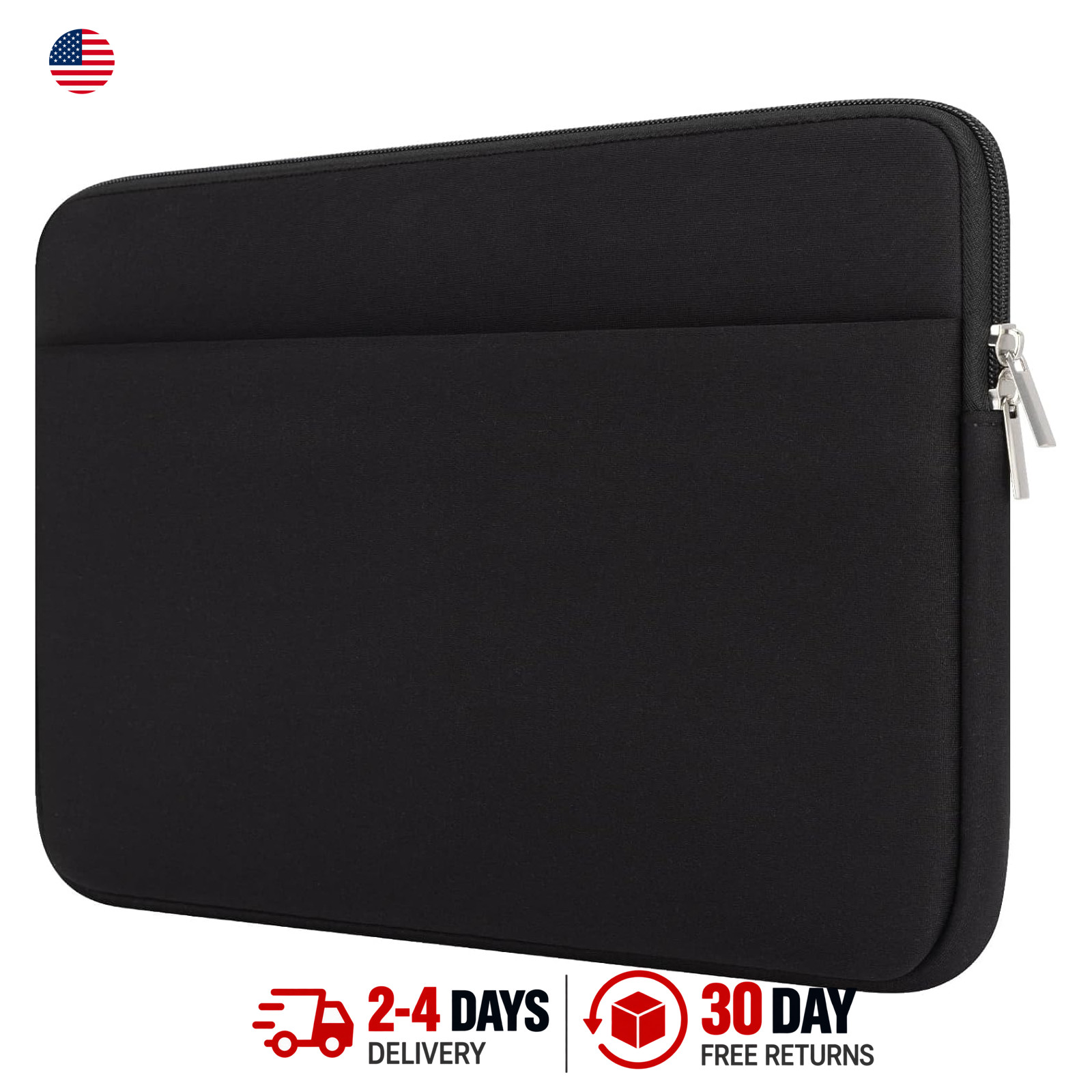 Laptop Sleeve Case for 17 to 17.3 Inch Computers Foam Padding Pouch with Front