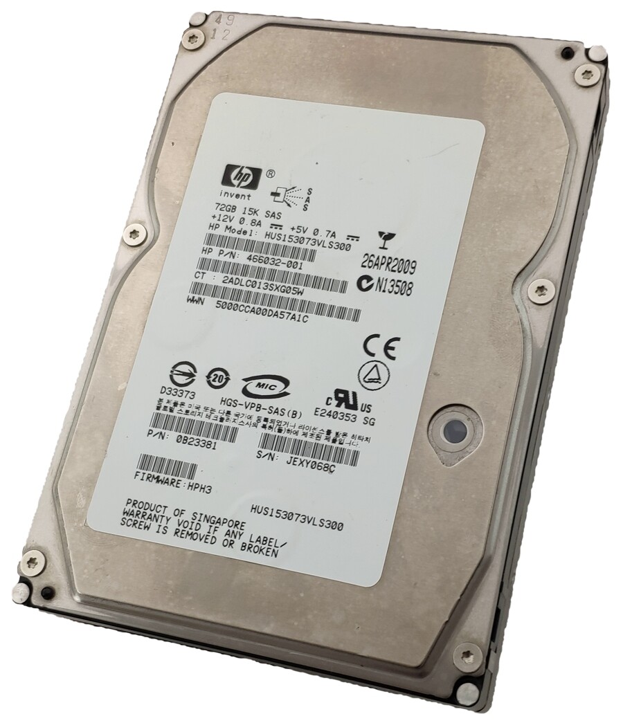 HP HUS153073VLS300 P/N: 466032-001 72GB