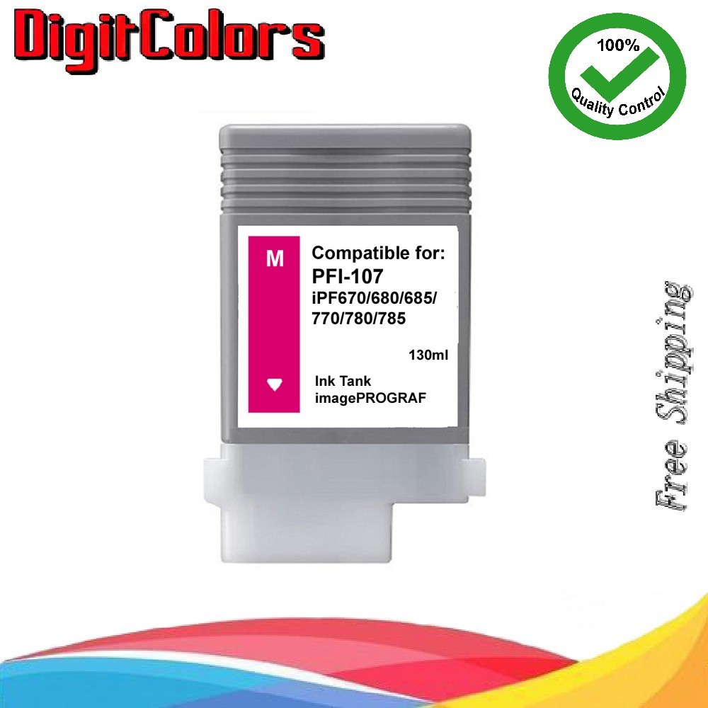 PFI-107 Magenta Ink Cartridge Fit Canon IPF670 IPF680 IPF685 IPF780 PFI107M