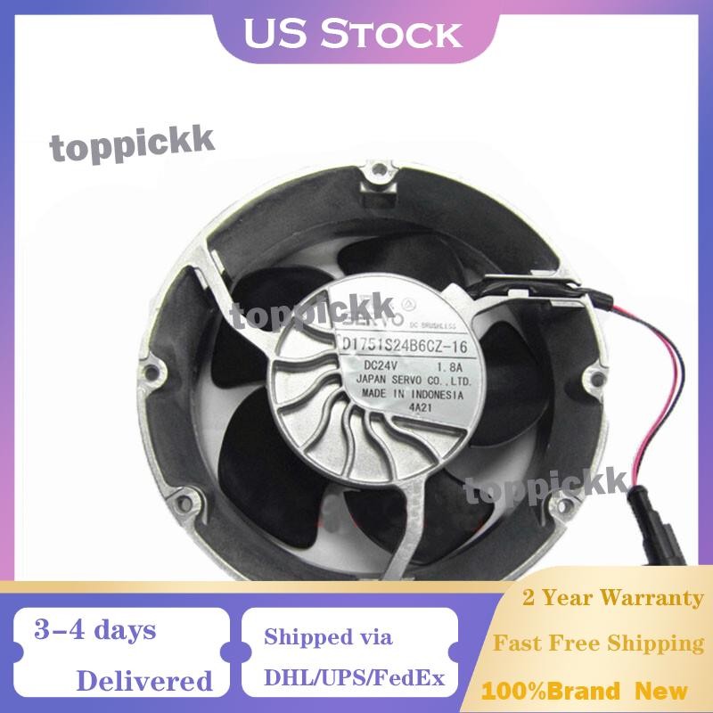 1PC SERVO D1751S24B6CZ-16 DC24V 1.8A ABB Inverter Cooling Fan US Free TAX