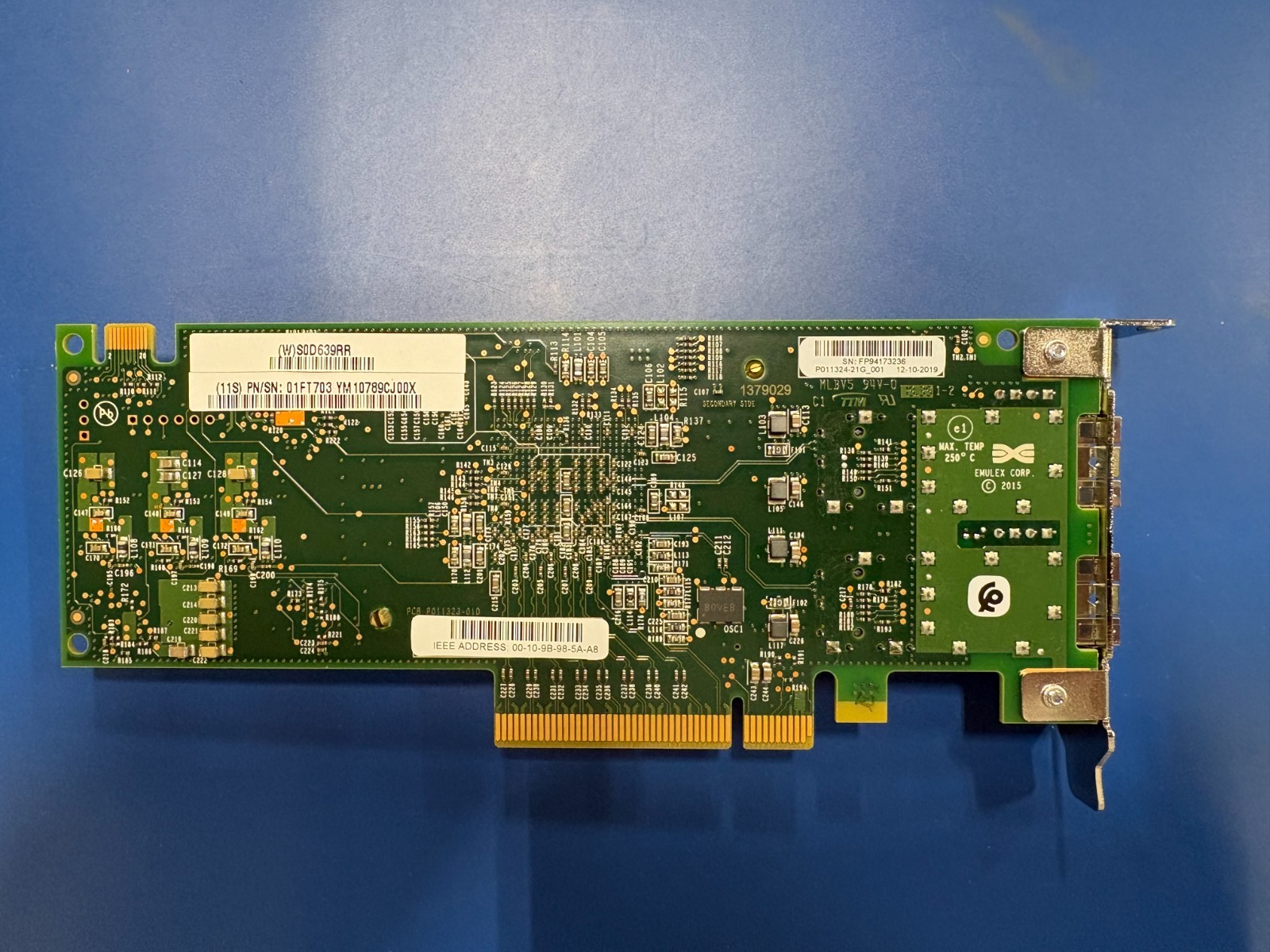 IBM 01FT704 32GB 2-Port PCIe3 Fibre Channel Adapter 578F  01FVT703