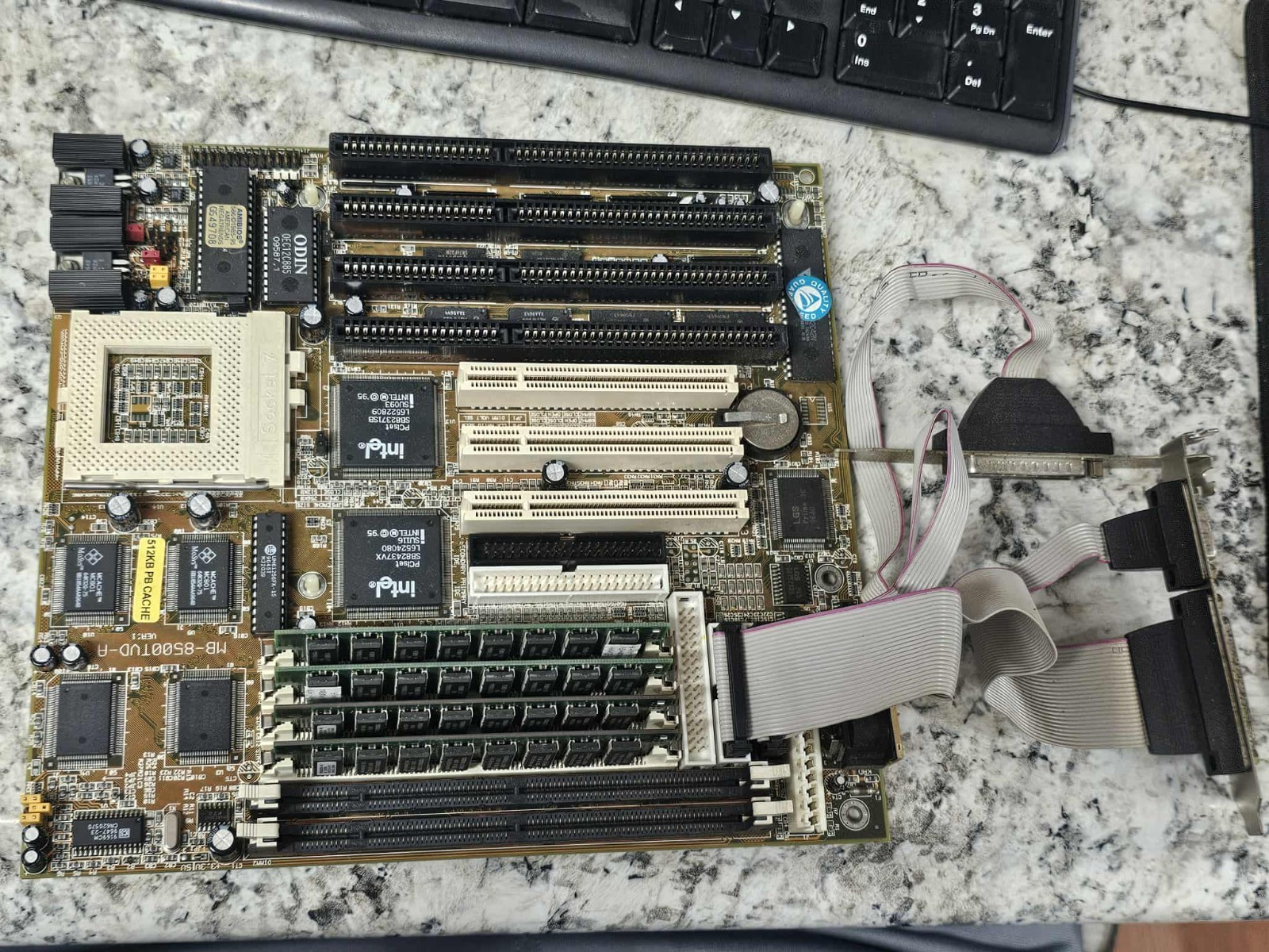 Retro Gaming Vintage Biostar MB-8500TVD-A  V1 AT Motherboard 4ISA 3PCI SLOT + IO