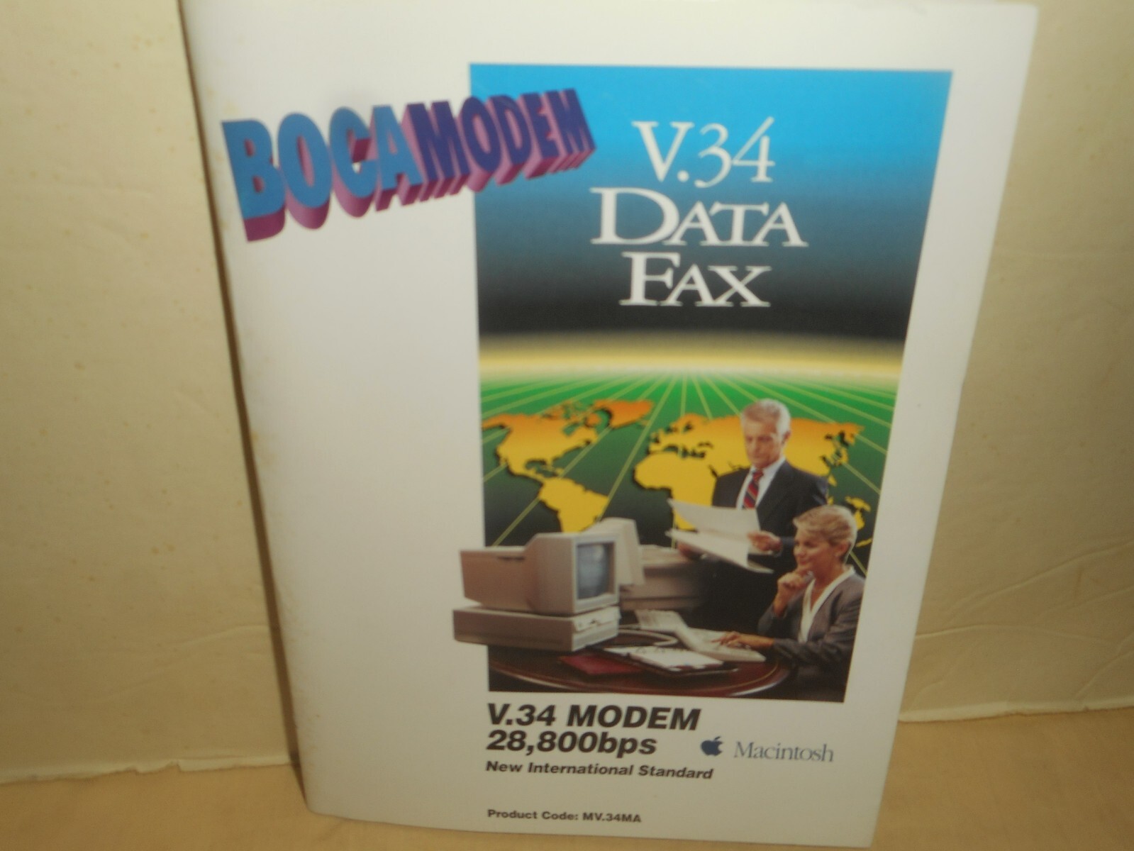 Boca Modem V.34 Data Fax 28,800bps User's Manual No. 9466 MACINTOSH