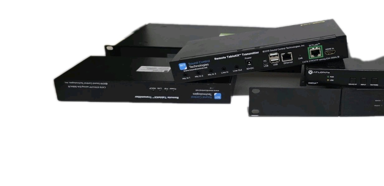 Lot of 5 Mixed Network & AV Devices – Luxul, Sound Control Technologies, Atlona 
