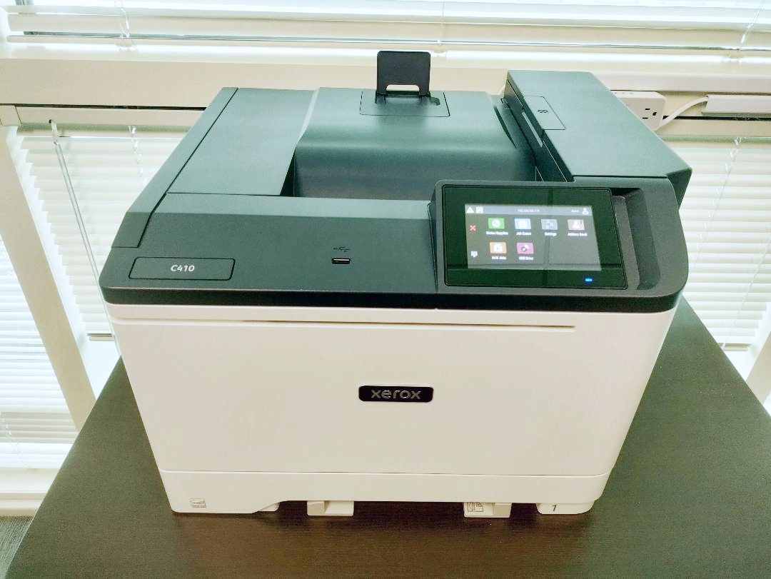 Xerox C410 Color Printer features high-speed printing, advanced connectivity
