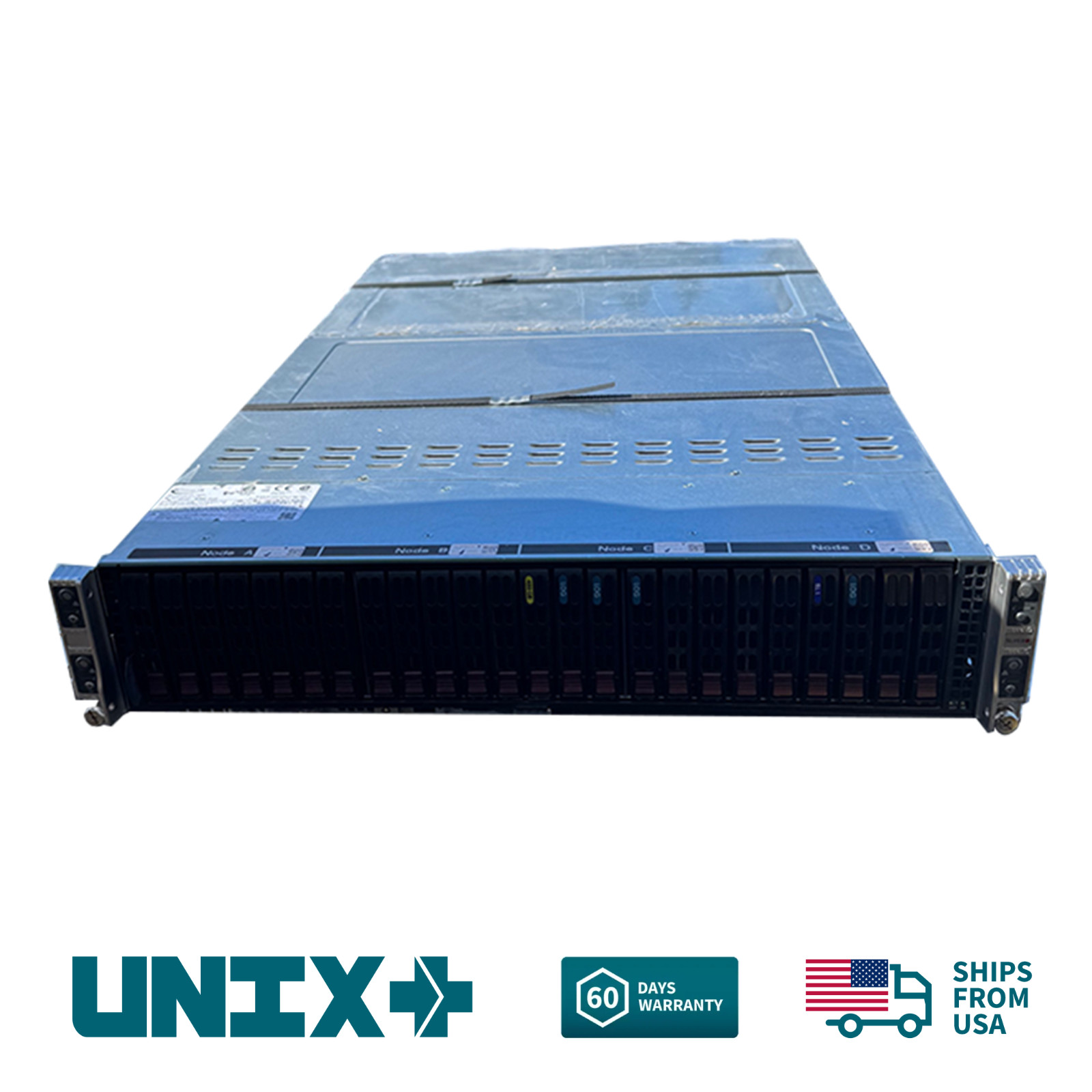 Supermicro X11DPT-PS 2U 24 Bay 2.5" Xeon 3108 8C 1.7GHz 4-Node dual 10GbE RAID