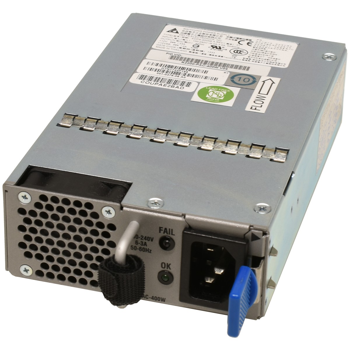 Delta Power Supply / Power Supply N2200-PAC-400W DPS-400AB-25A 341-0375-07/08