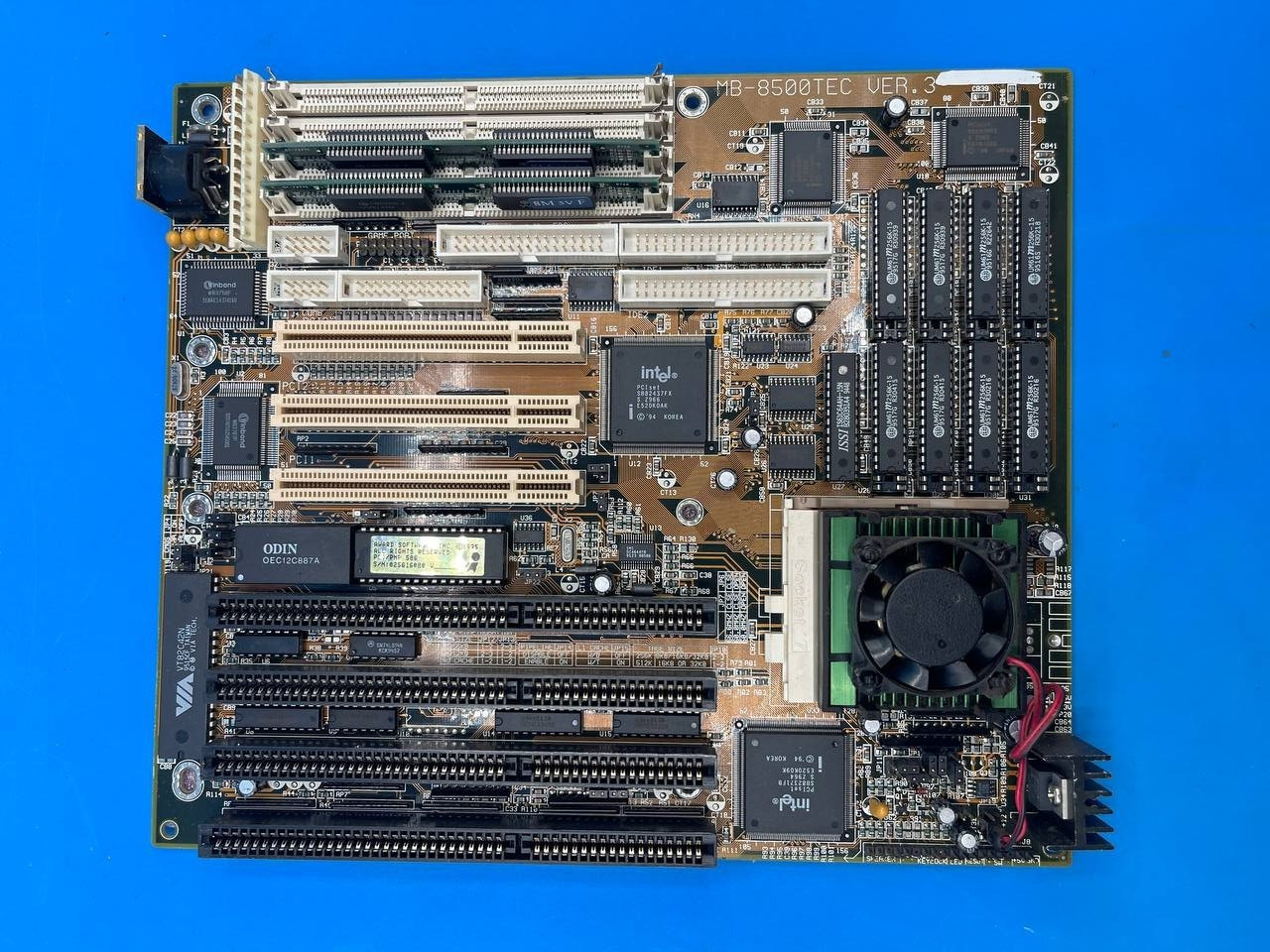 1995 Biostar MB-8500TEC Ver 3 Socket 7 AT 430FX ISA PCI Motherboard - RE
