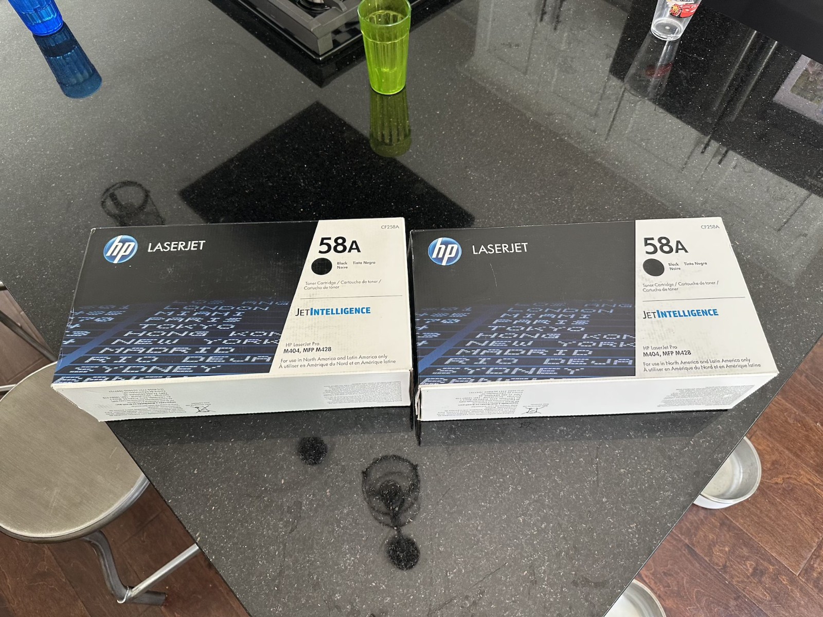 Two (2) HP 58A LaserJet Black Toner Cartridge *new/unopened*
