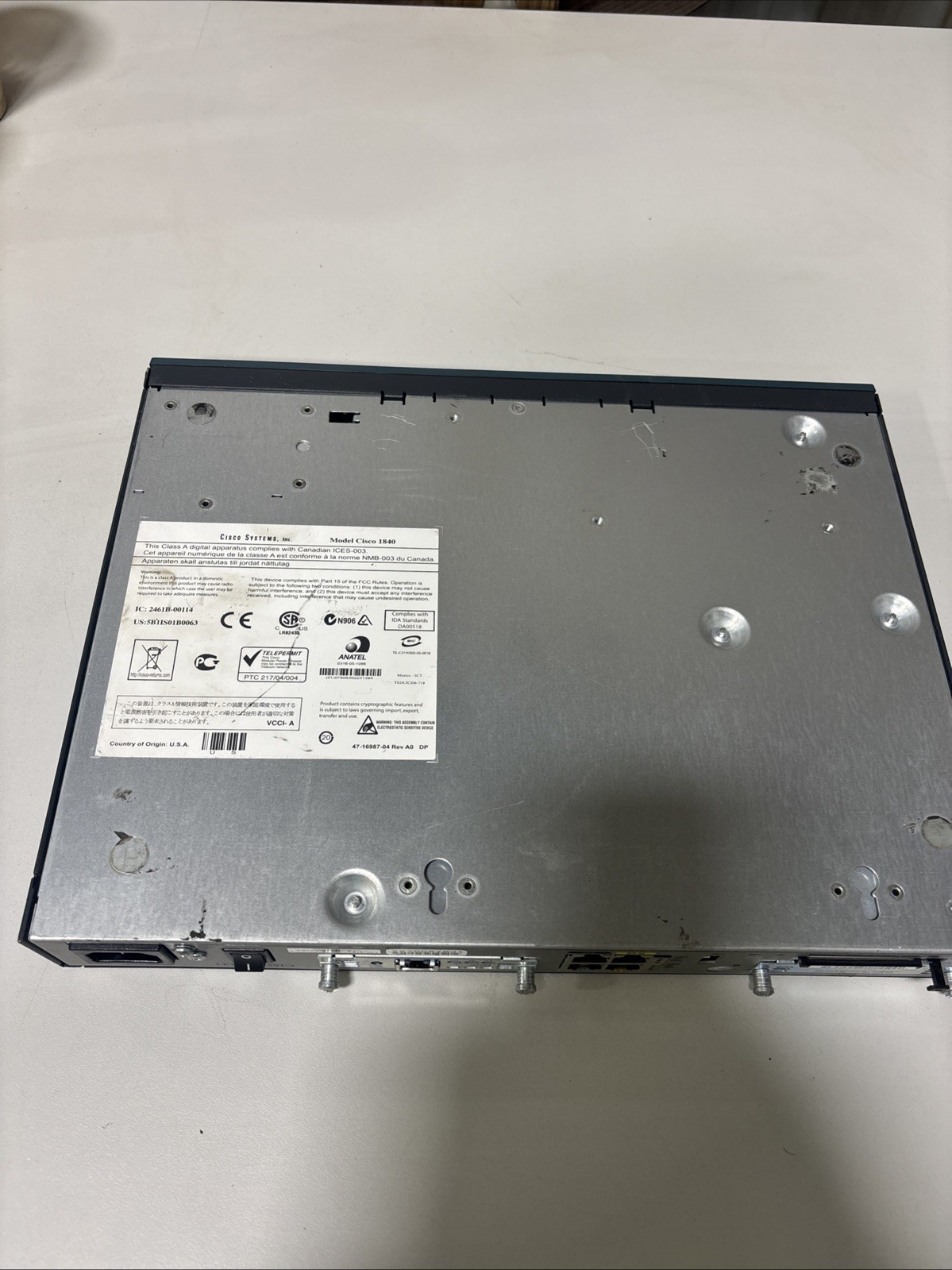 CISCO 1840 Series Class A Apparatus