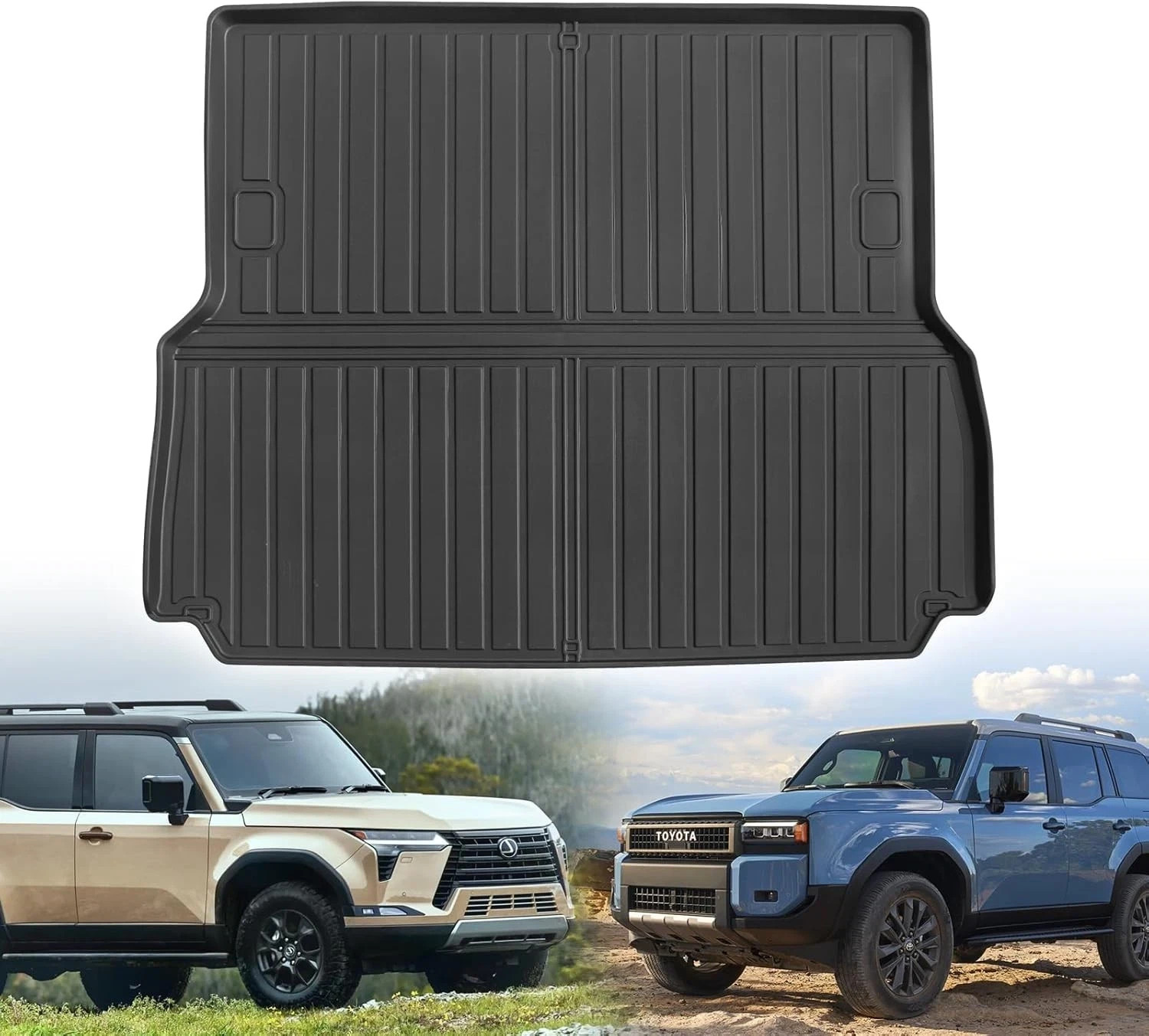 Custom for 2024 2025 2026 Toyota Land Cruiser/Lexus GX550 5 Seater Cargo Mats