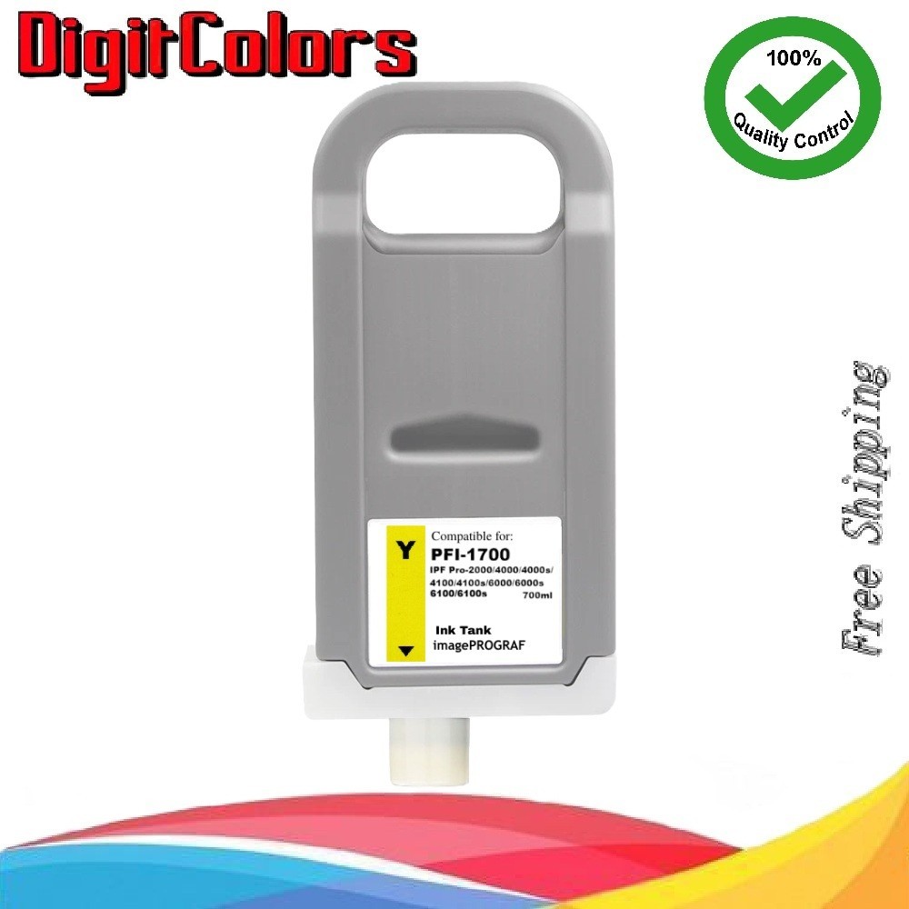 PFI-1700 Yellow Ink Cartridge for IPF Pro 4000s 4100s 6000s 6100s 6000 6100