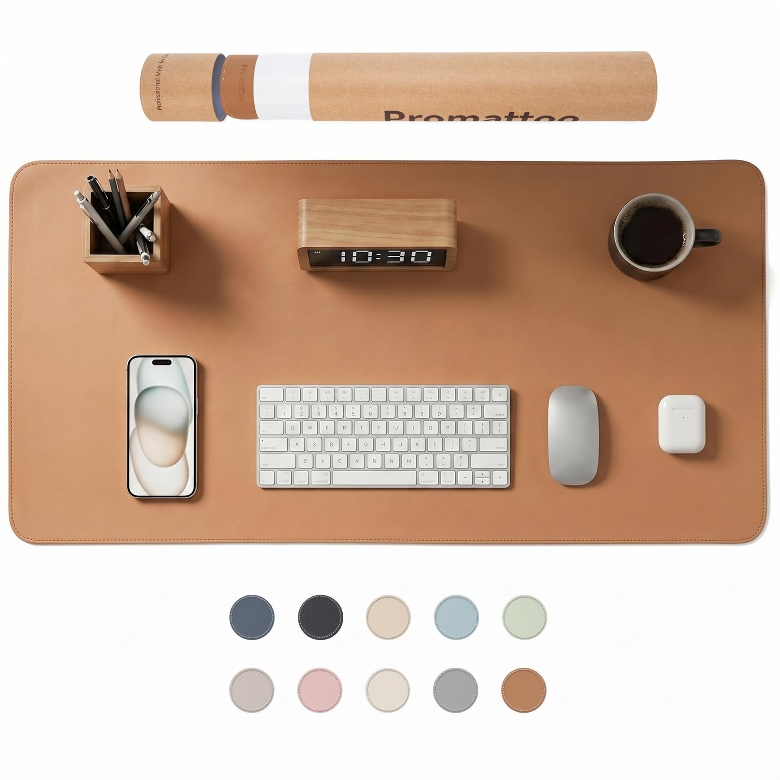 Extra Large Desk Mat for Office, Non-Slip Waterproof PU Leather Pad