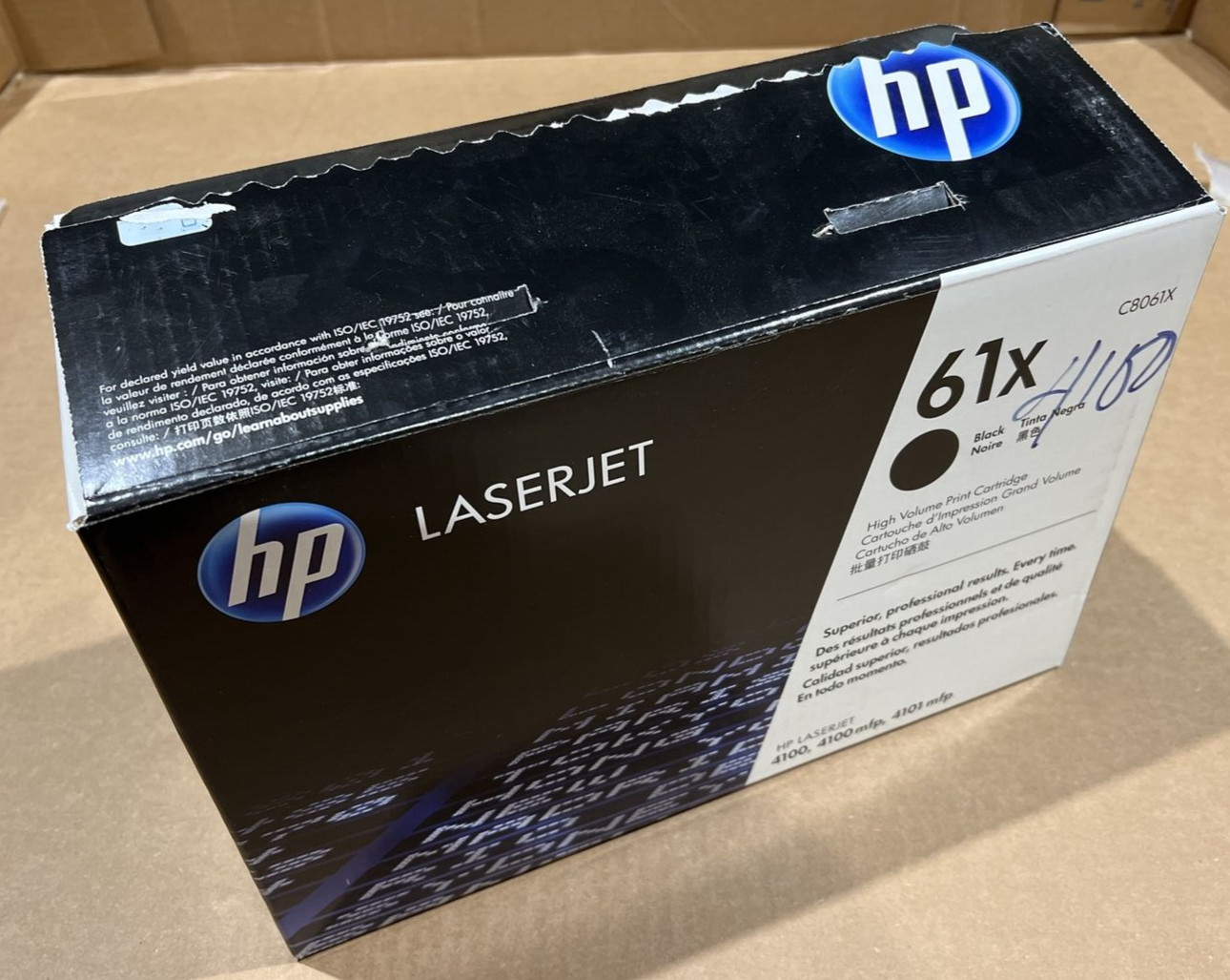 HP LaserJet C8061X High Yield Black Toner Print Cartridge 61X 4100, 4100 MFP