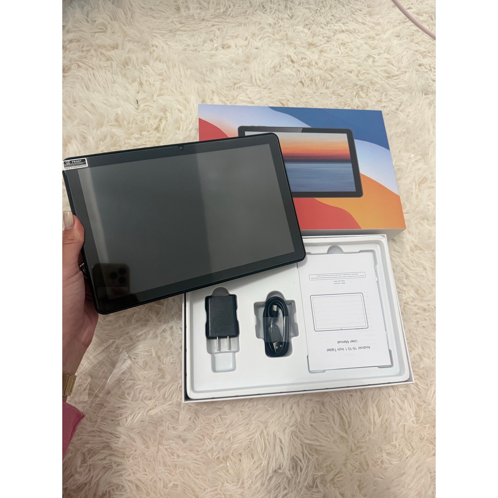 Brand New 2026 Android 15 Tablet, 10.1" HD, 18GB RAM, 128GB ROM, Black