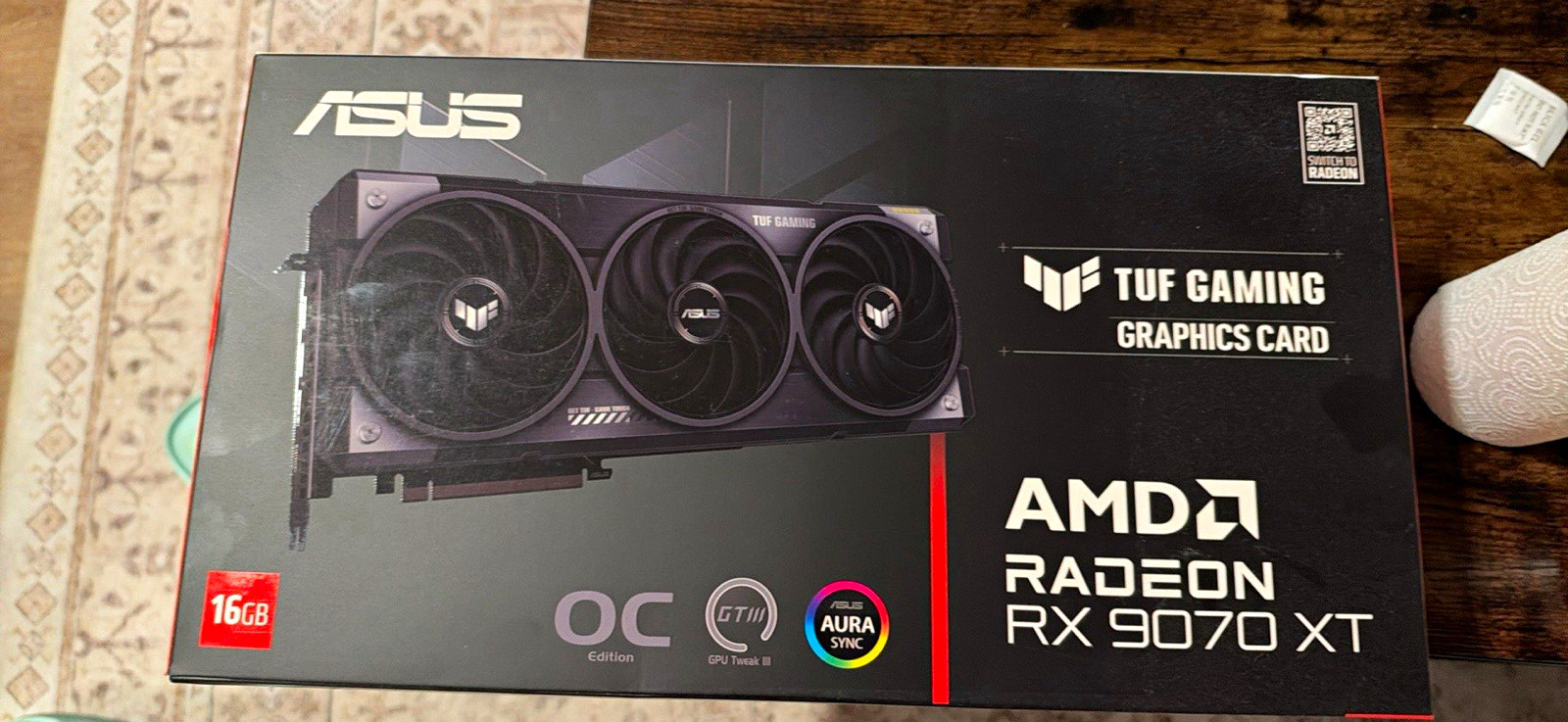 Brand new ASUS TUF Gaming AMD Radeon RX 9070 XT OC Edition 16GB Graphics Card