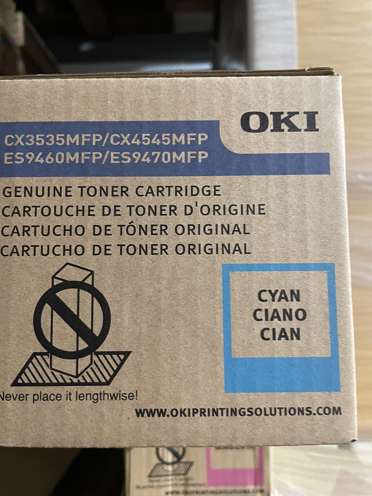 OKIDATA OKI 44947307 MFP CX3535 CX4545MFP ES9460MFP ES9470MFP CYAN TONER OEM