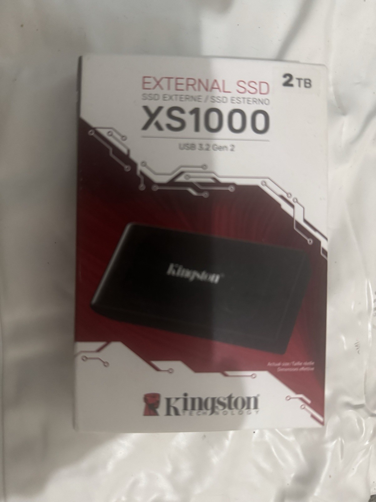 Kingston XS1000 2TB Portable External SSD USB 3.2 Gen 2 SXS1000/2000G