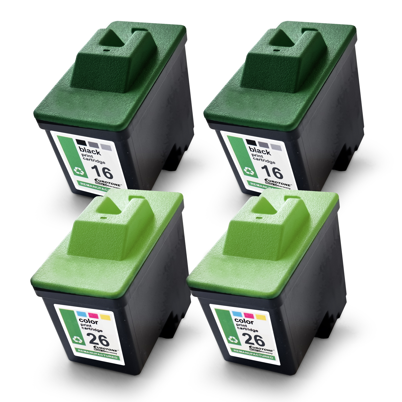 4x PRO Cartridge 2+2 for Lexmark X-1290 X-1190 Z-514 X-1180 X-1196 X-1270 Z-614
