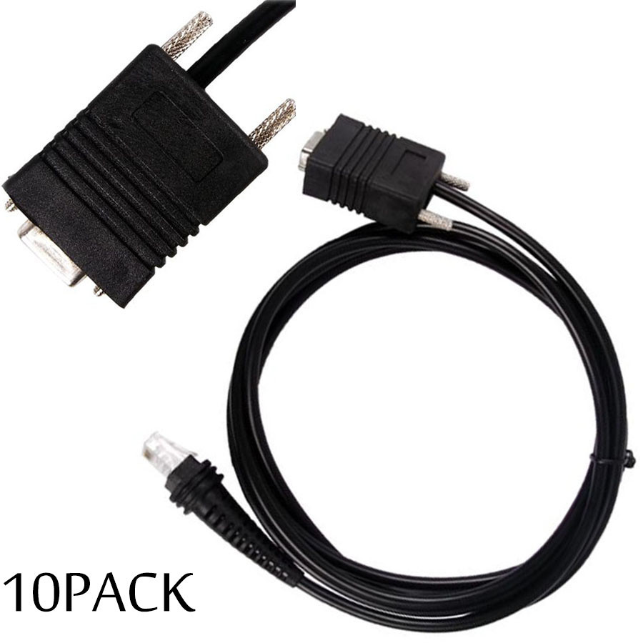 LOT 10 6FT RS-232 COM Serial Cable For Honeywell 1900G 1300G 1202G 1250G Scanner