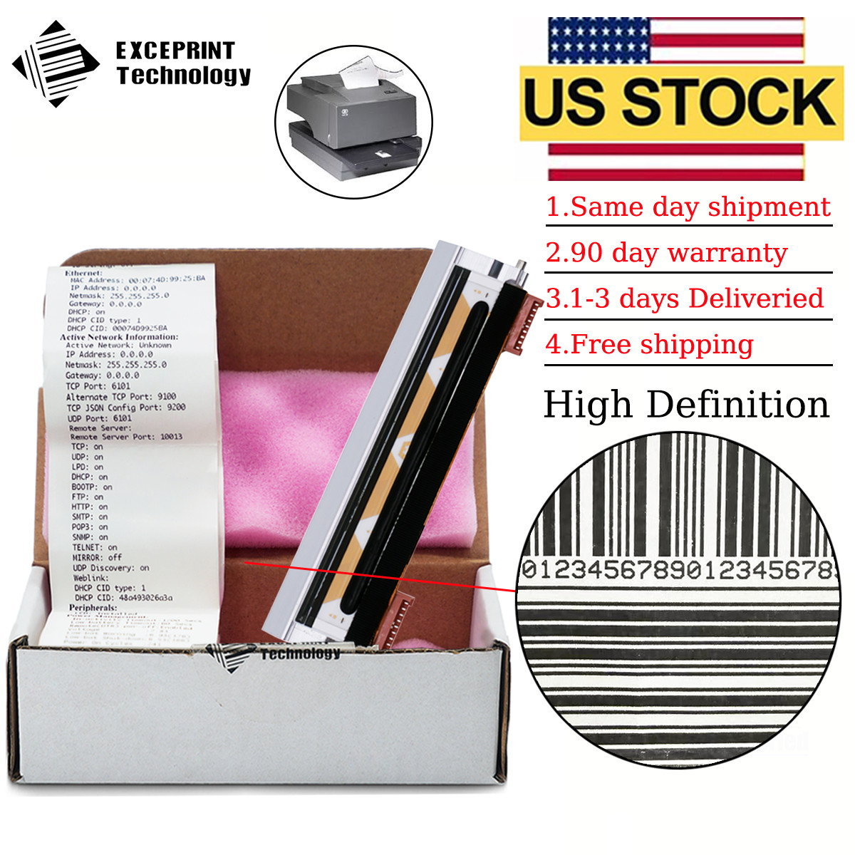 ✅ 7168-1012-9001 Printhead For NCR 7168 9pin 80mm 203dpi Printer US STOCK ✅