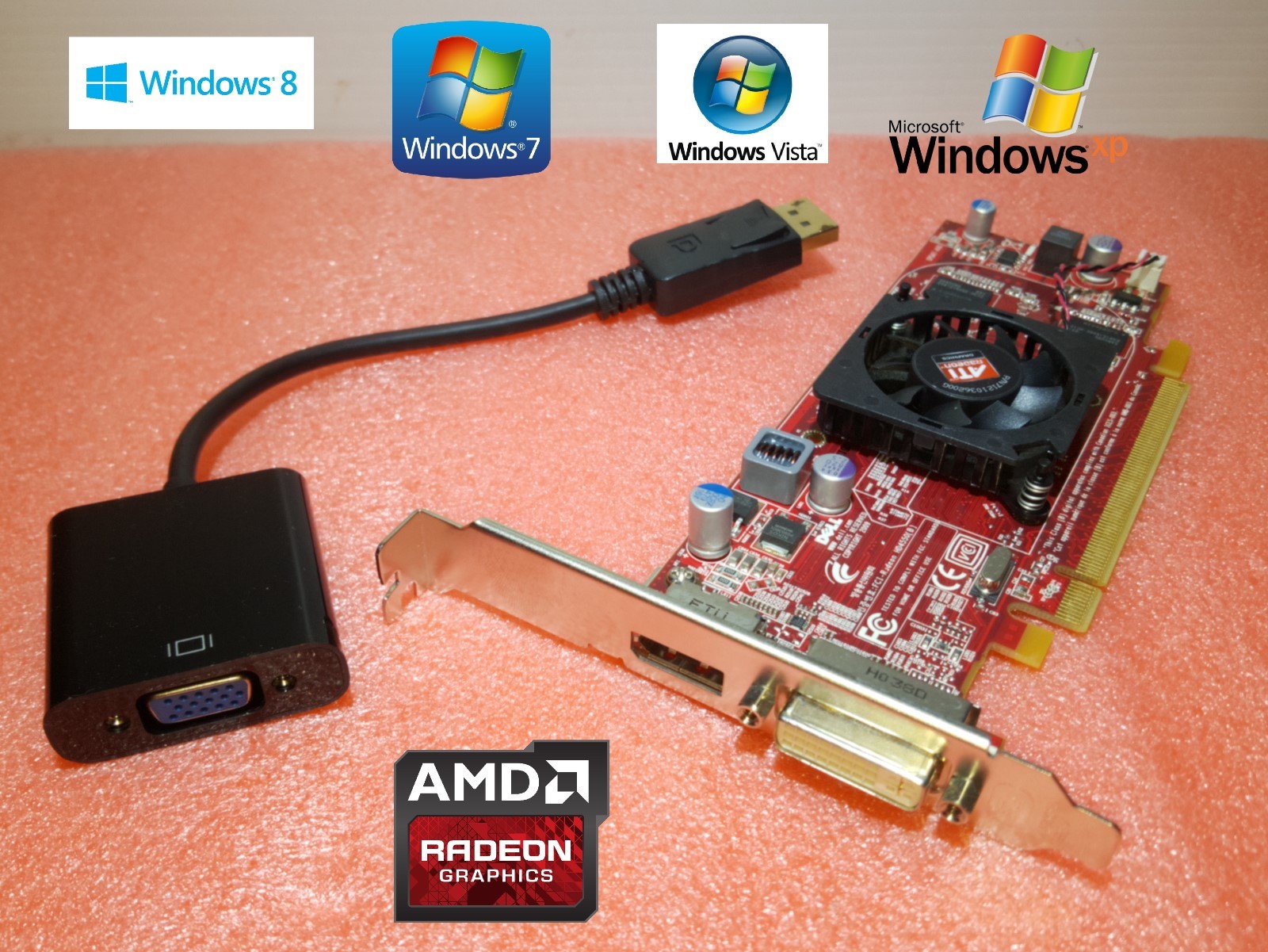 DELL Vostro 200, 220, 230, 260, 270 400, 420 Tower Video Card DVI + VGA Adapter