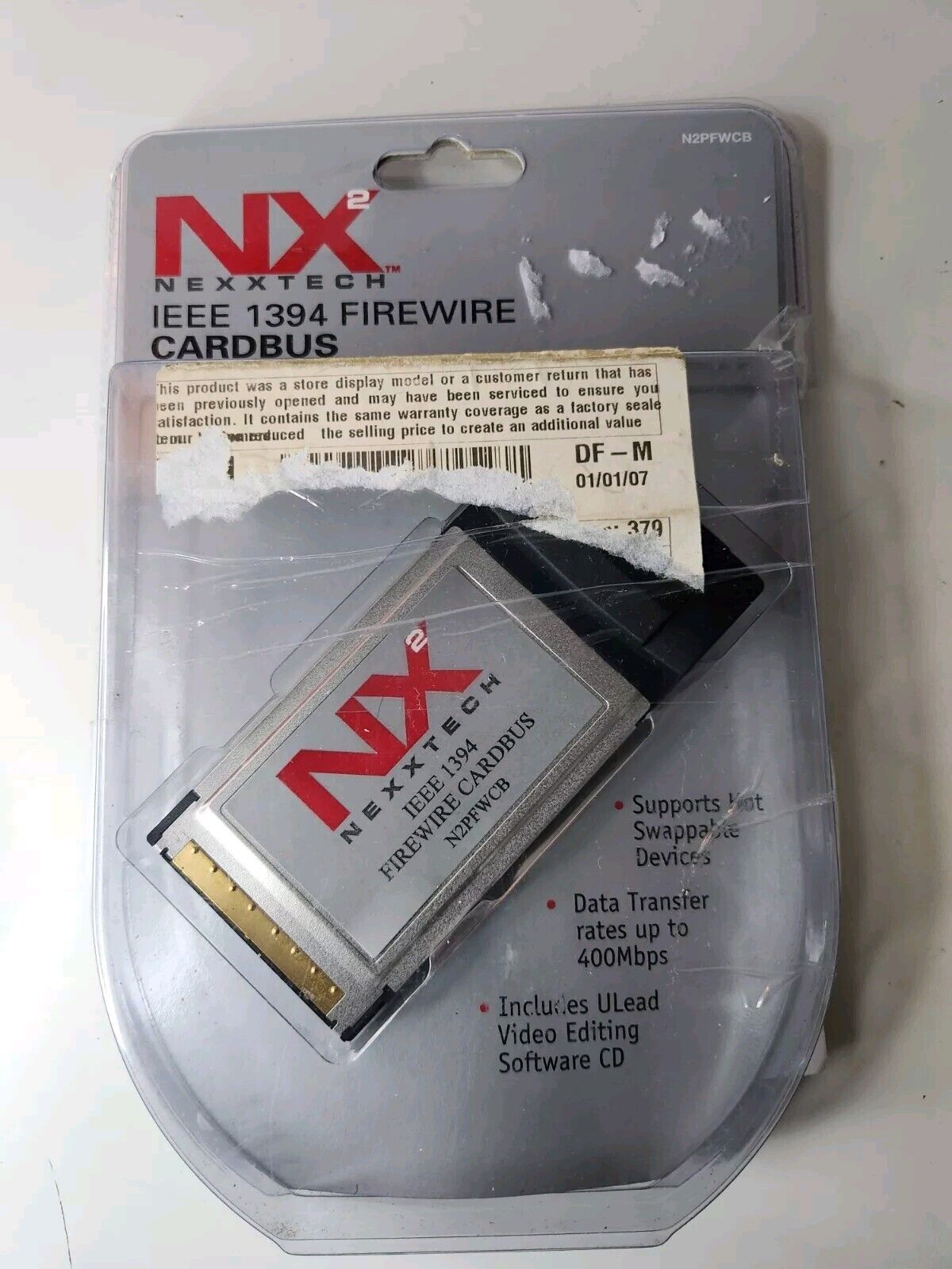 NEW Nexxtech 2 Ports CardBus PCMCIA  IEEE 1394 Firewire Laptop Adapter Card NX