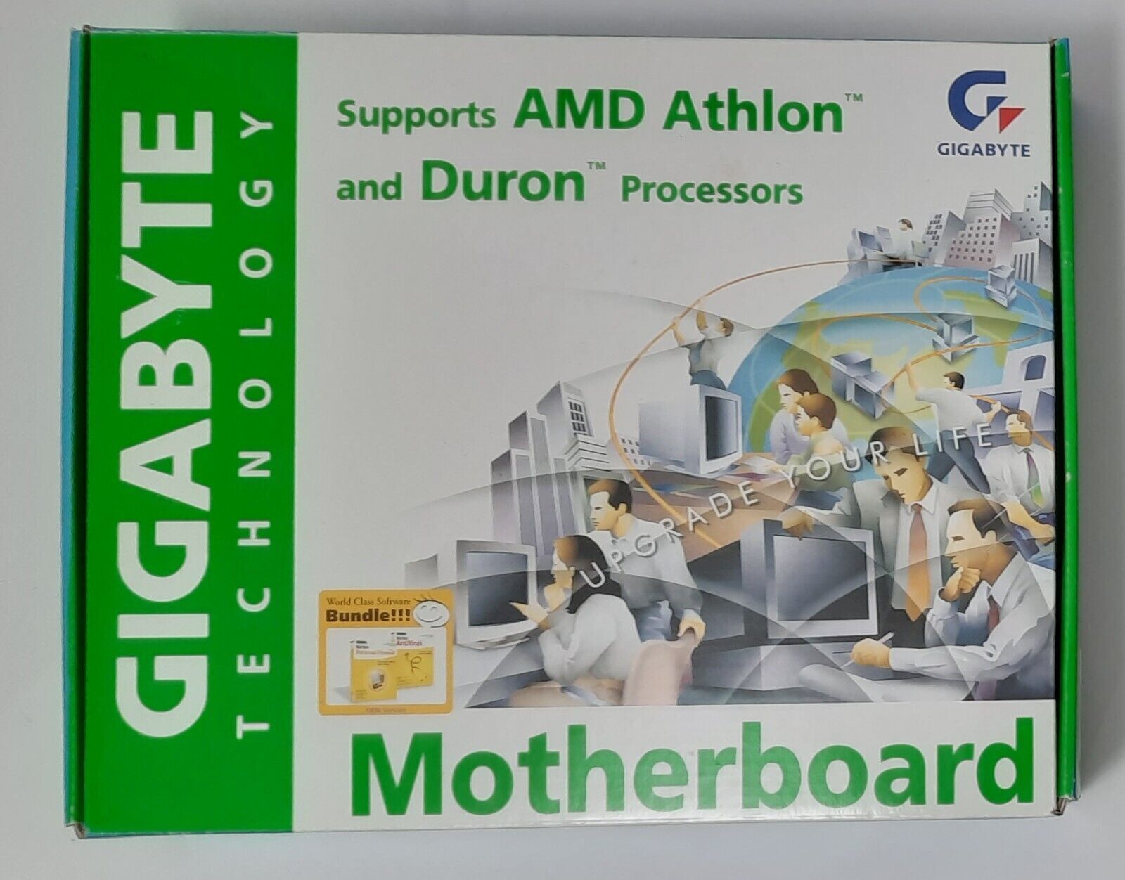 Gigabyte GA-7DXE Socket A AGP Motherboard (Retro, NOS, Original Box)