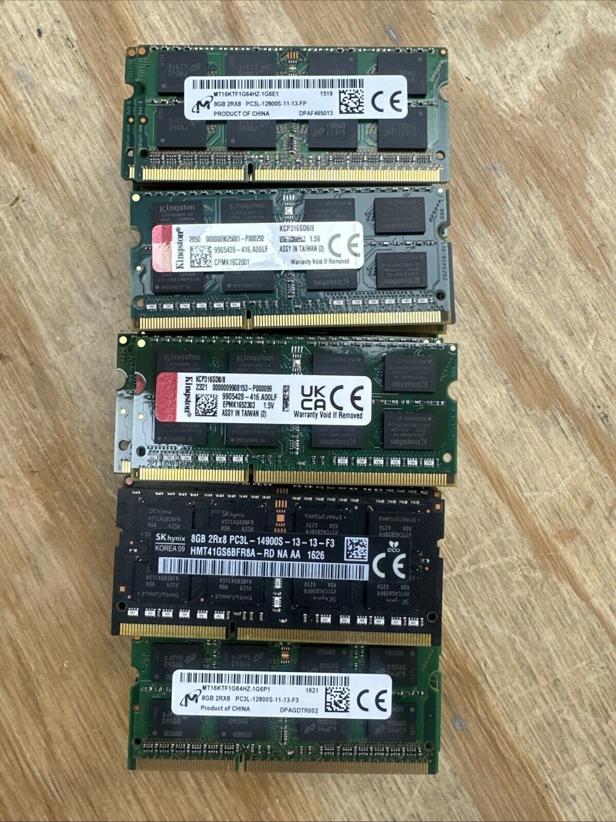 LOT OF 47 8GB PC3 DDR3 Laptop Memory. Read Description