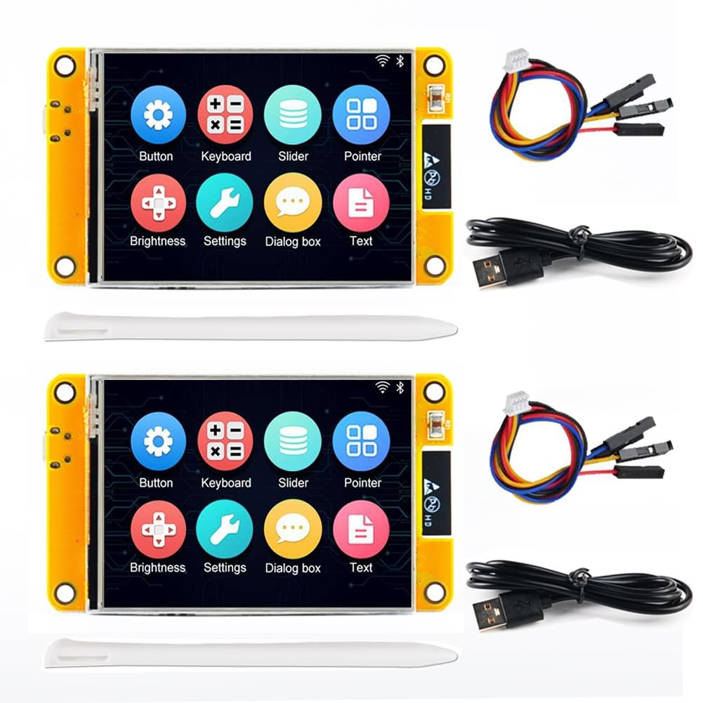 2 PCS ESP322432S028R Smart Display 2.8 Inch 240x320 TFT WiFi+BLE ILI9341
