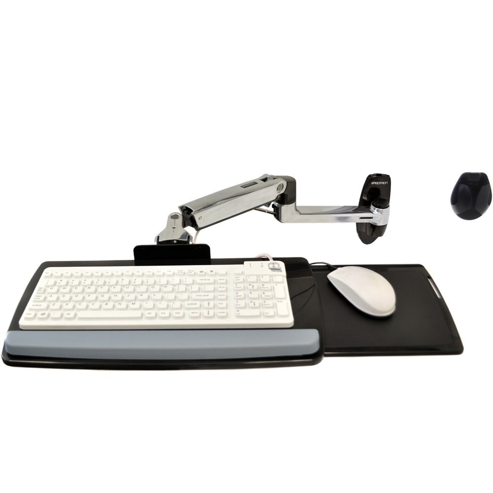 Ergotron 45-354-026 LX Sit-Stand Wall Mount Keyboard Arm [Keyboard Mount]