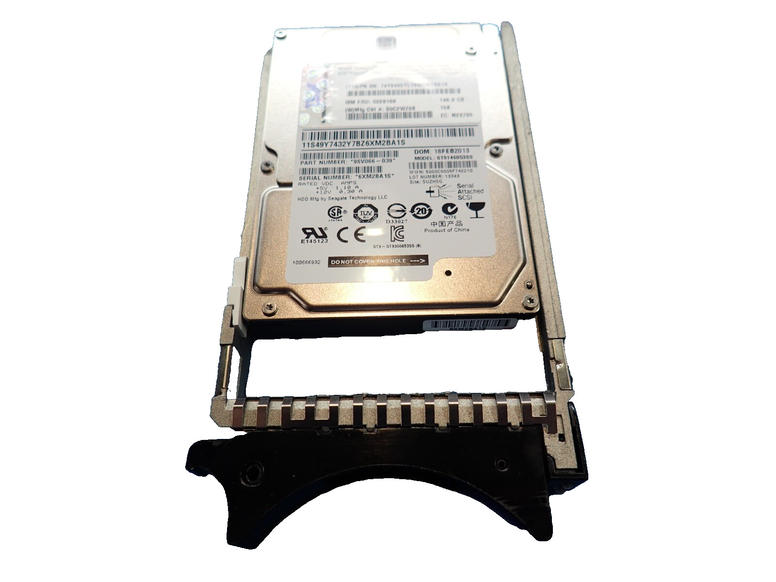 Lot of 13 IBM 00E6169 146GB 15K 6GBPS SAS 2.5 inch HDD Internal Hard Disk Drives
